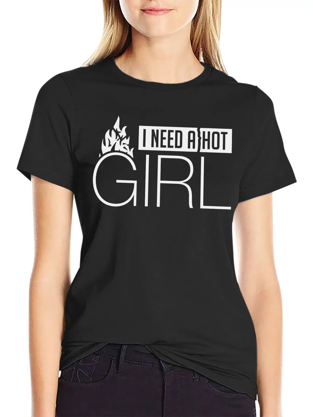 I_need_a_hot_girl_ve1 Breathable Soft Cotton T-Shirt – Timeless Casual Look