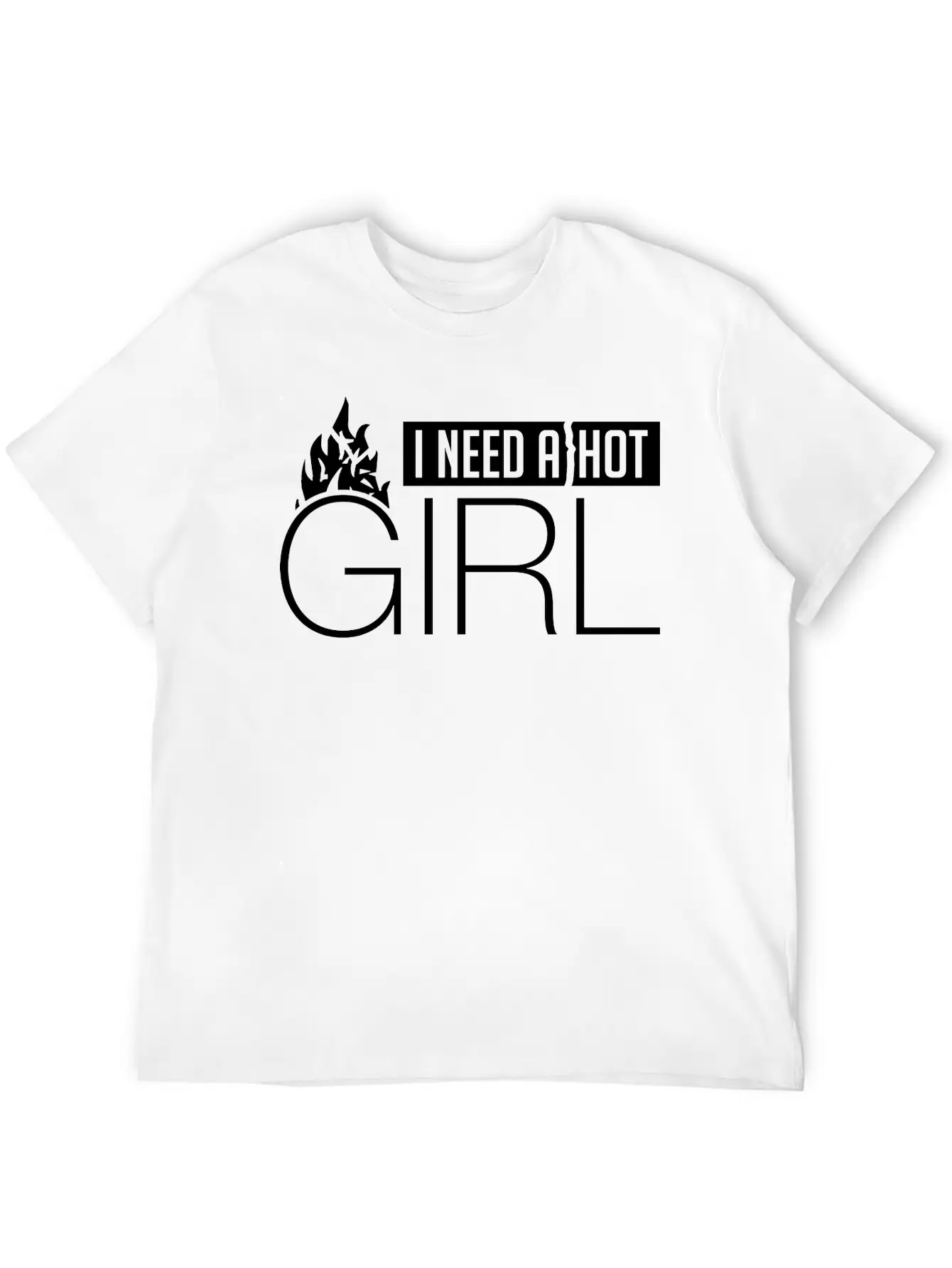 I_need_a_hot_girl_ve1 Breathable Soft Cotton T-Shirt – Timeless Casual Look