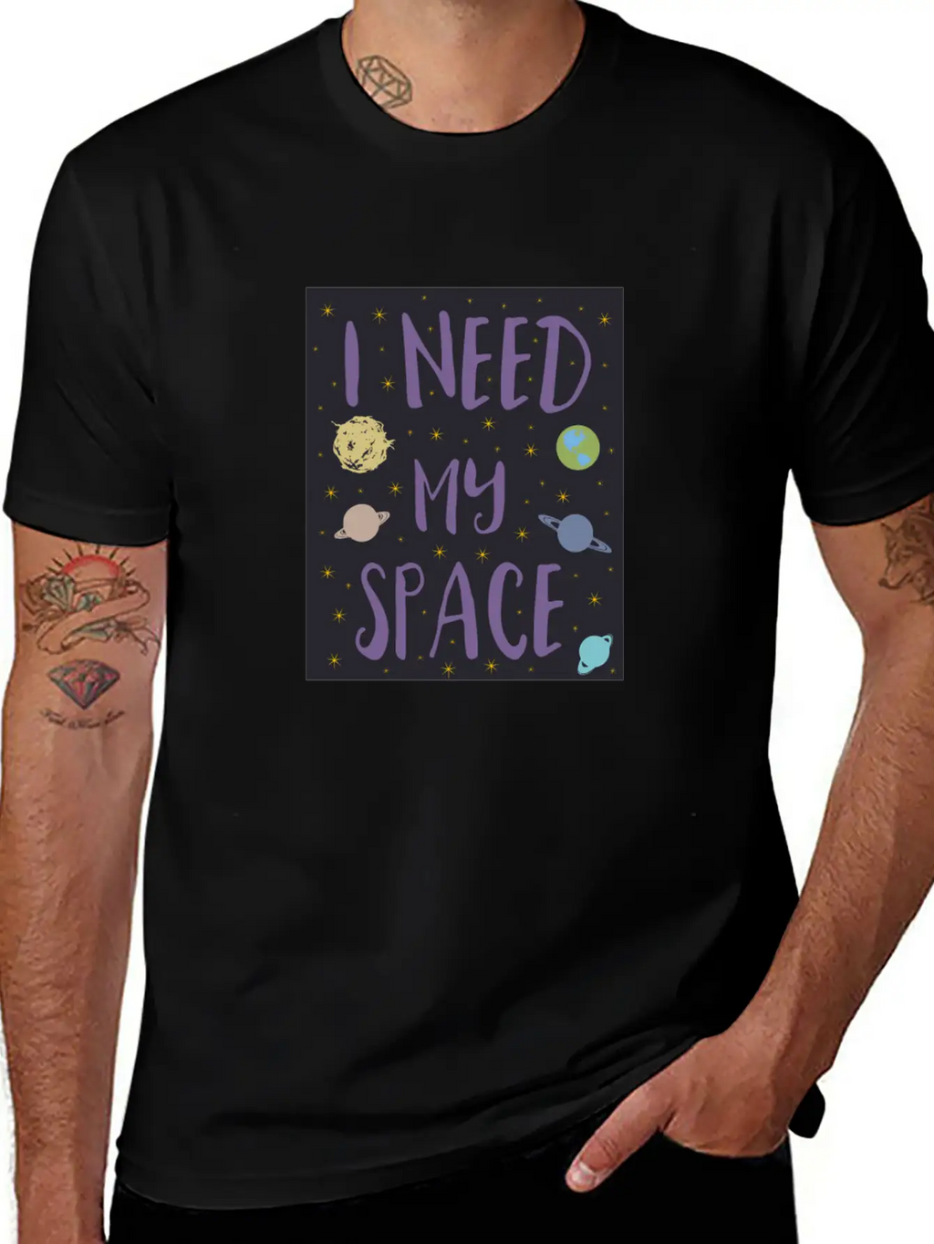 I Need My Space Relaxed Everyday Tee – Lightweight And Durable Cotton