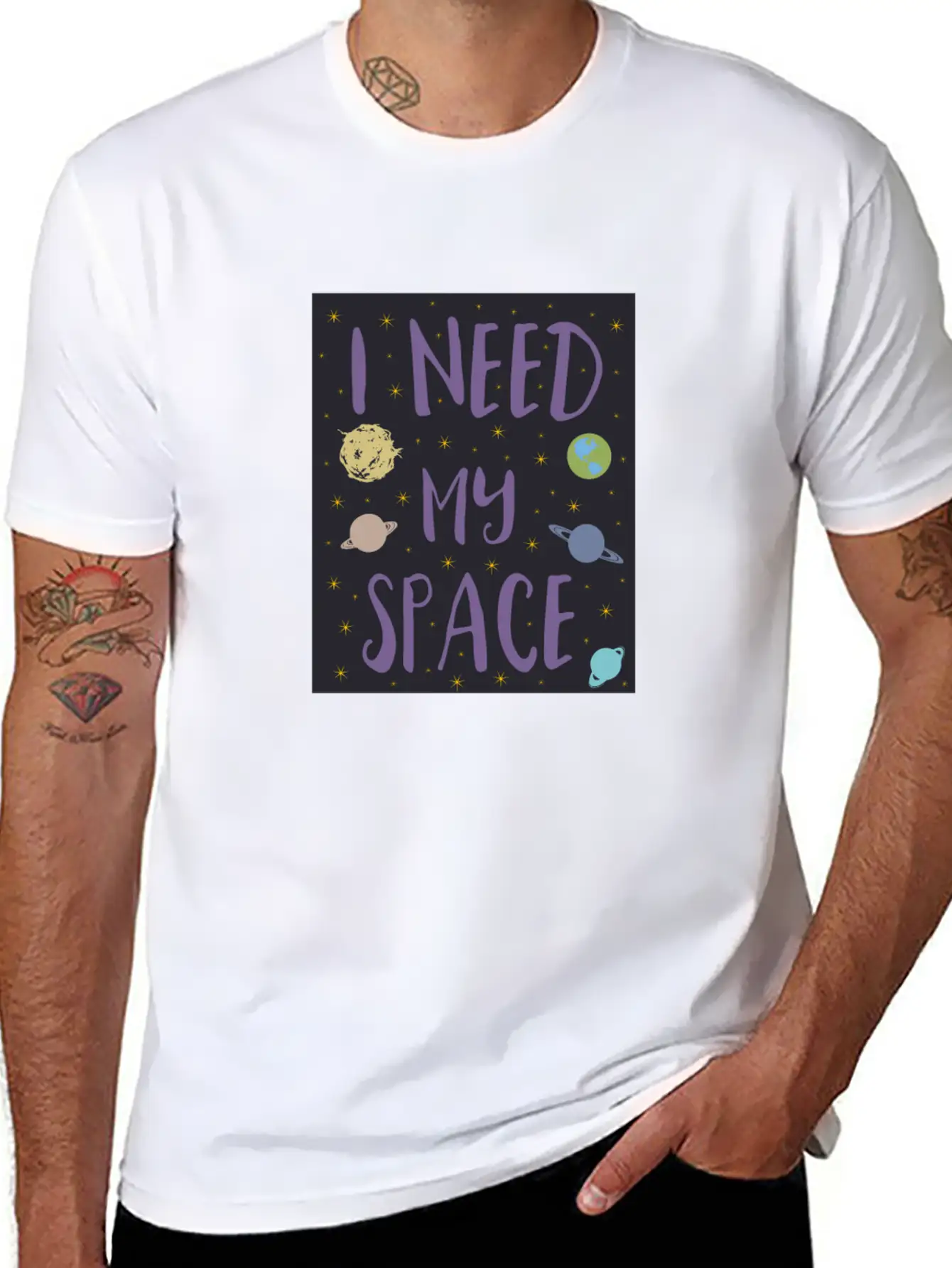 I Need My Space Relaxed Everyday Tee – Lightweight And Durable Cotton