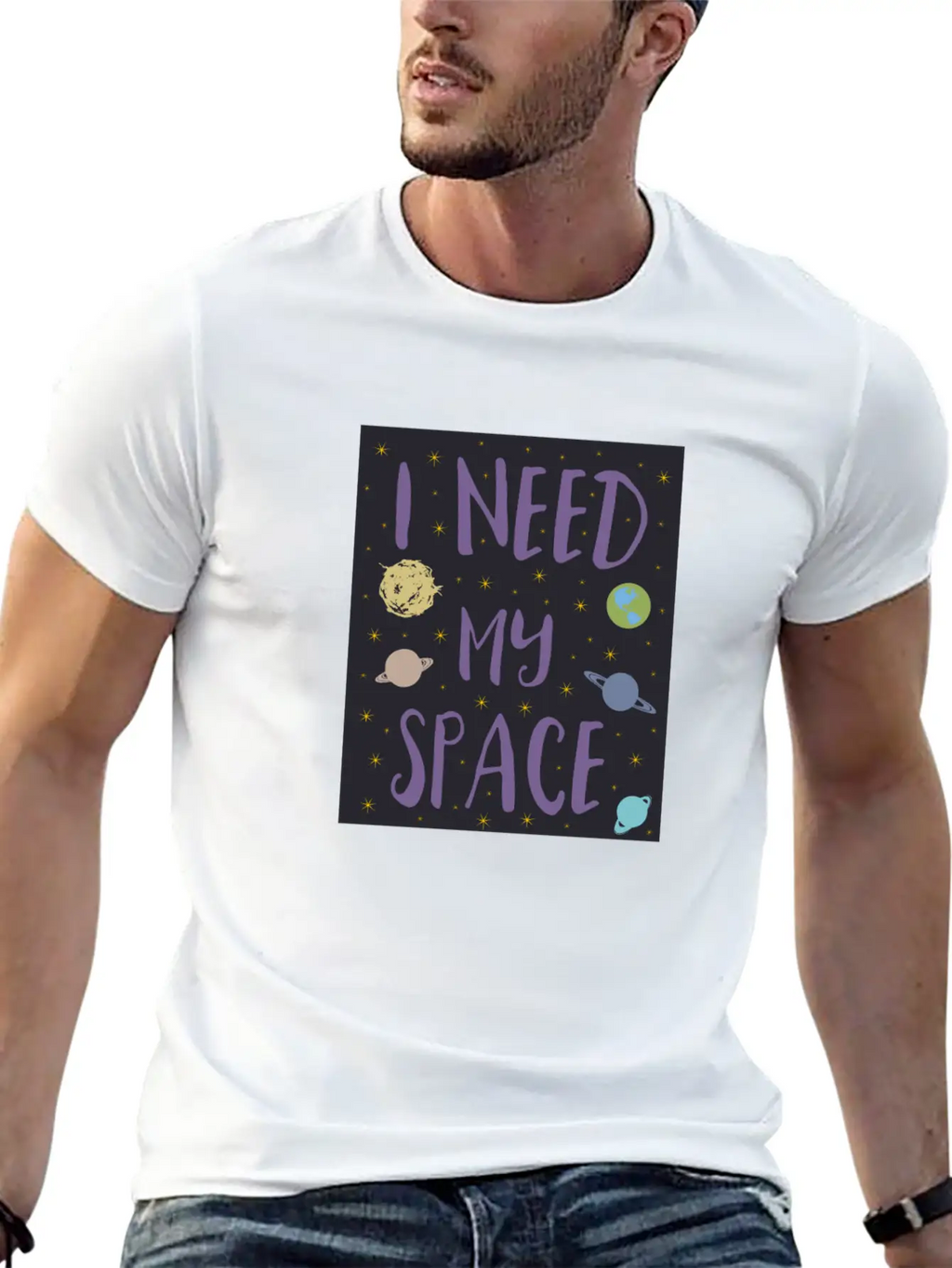 I Need My Space Relaxed Everyday Tee – Lightweight And Durable Cotton