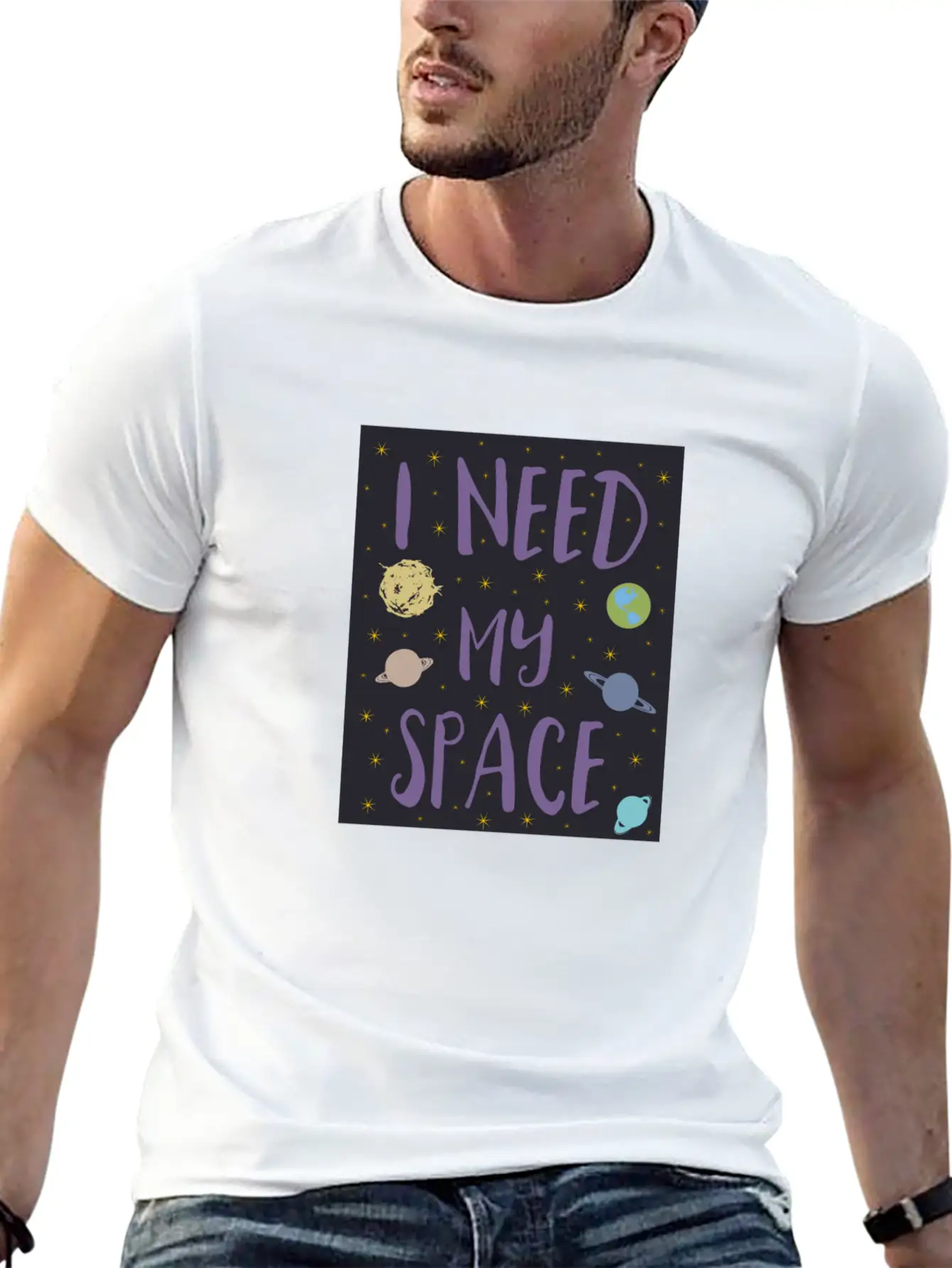 I Need My Space Relaxed Everyday Tee – Lightweight And Durable Cotton