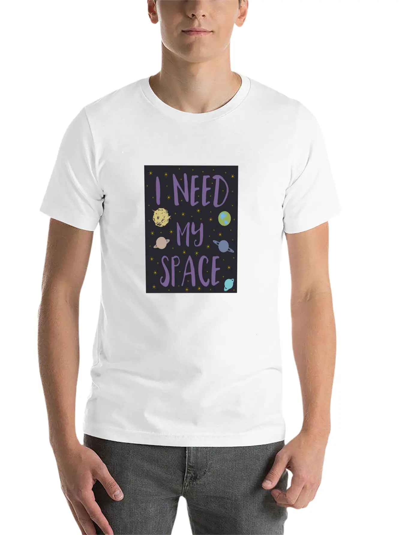 I Need My Space Relaxed Everyday Tee – Lightweight And Durable Cotton