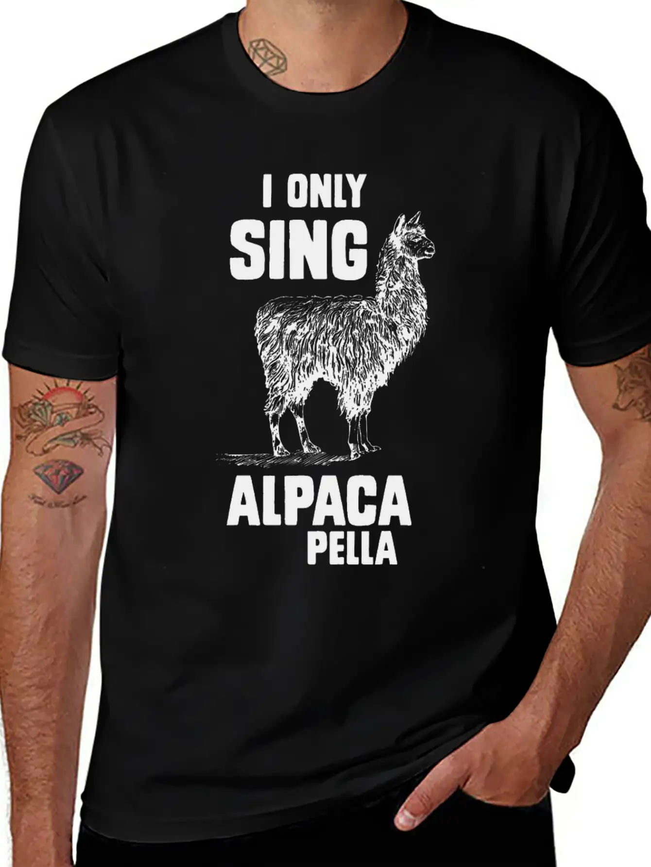 I Only Sing Alpaca Pella Relaxed Everyday Tee – Lightweight And Durable Cotton