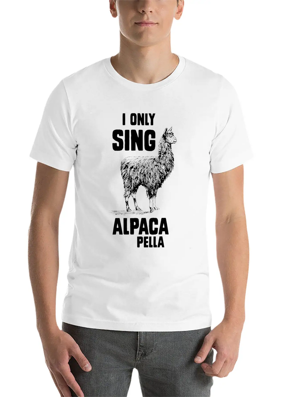 I Only Sing Alpaca Pella Relaxed Everyday Tee – Lightweight And Durable Cotton