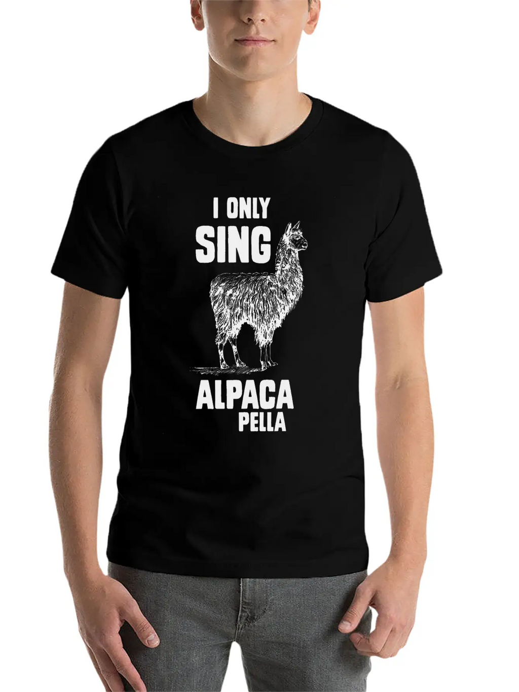 I Only Sing Alpaca Pella Relaxed Everyday Tee – Lightweight And Durable Cotton