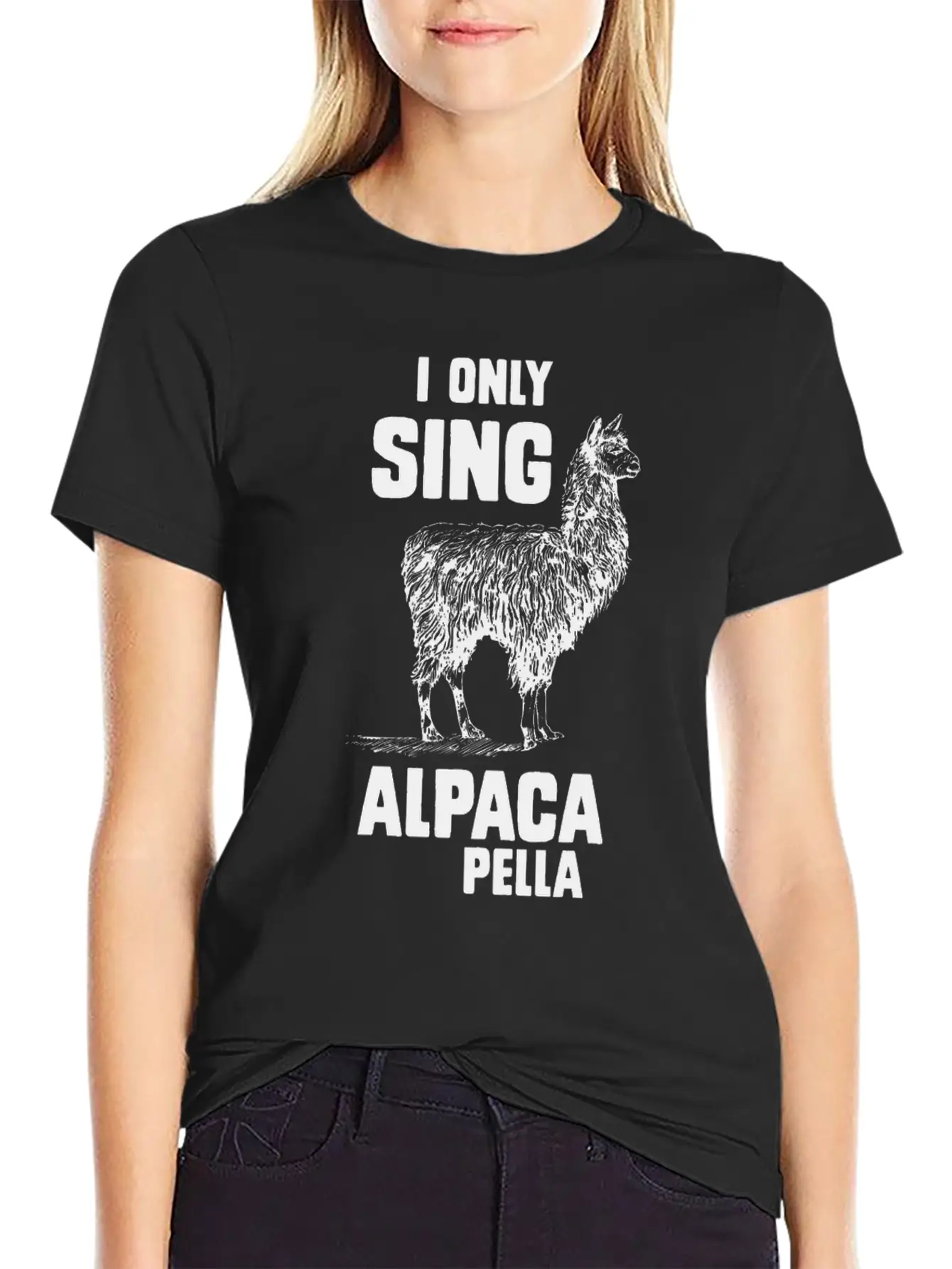 I Only Sing Alpaca Pella Relaxed Everyday Tee – Lightweight And Durable Cotton