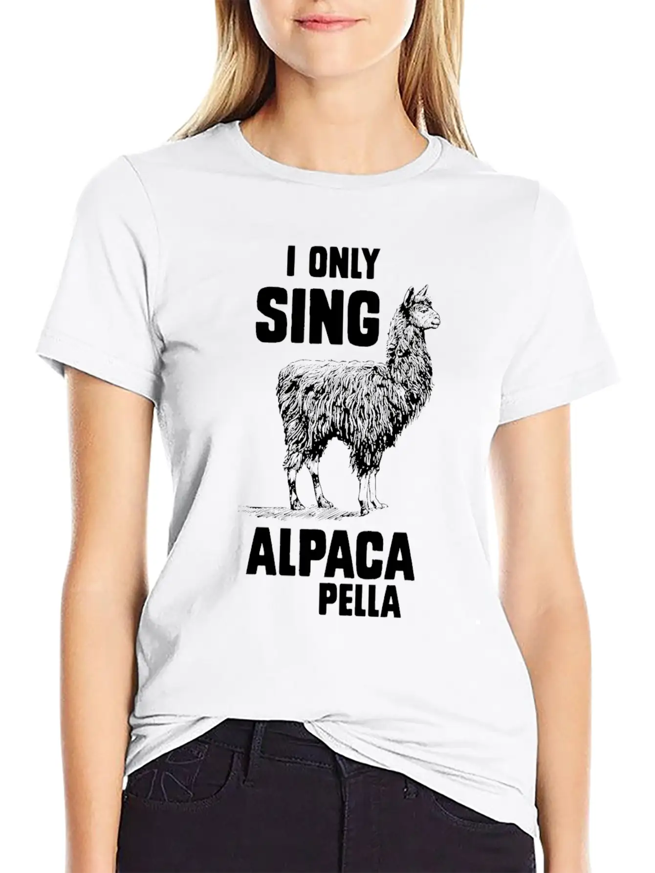 I Only Sing Alpaca Pella Relaxed Everyday Tee – Lightweight And Durable Cotton