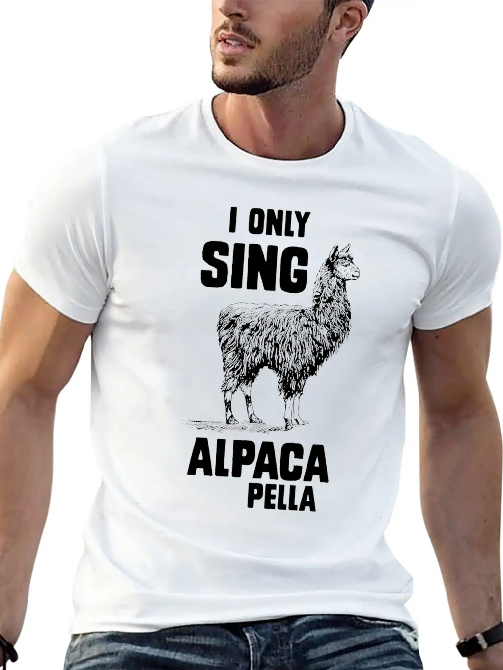 I Only Sing Alpaca Pella Relaxed Everyday Tee – Lightweight And Durable Cotton