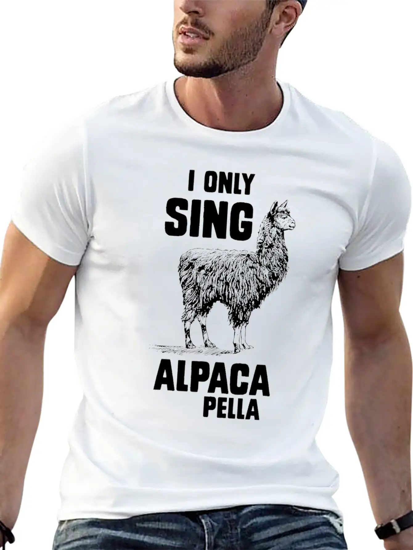 I Only Sing Alpaca Pella Relaxed Everyday Tee – Lightweight And Durable Cotton