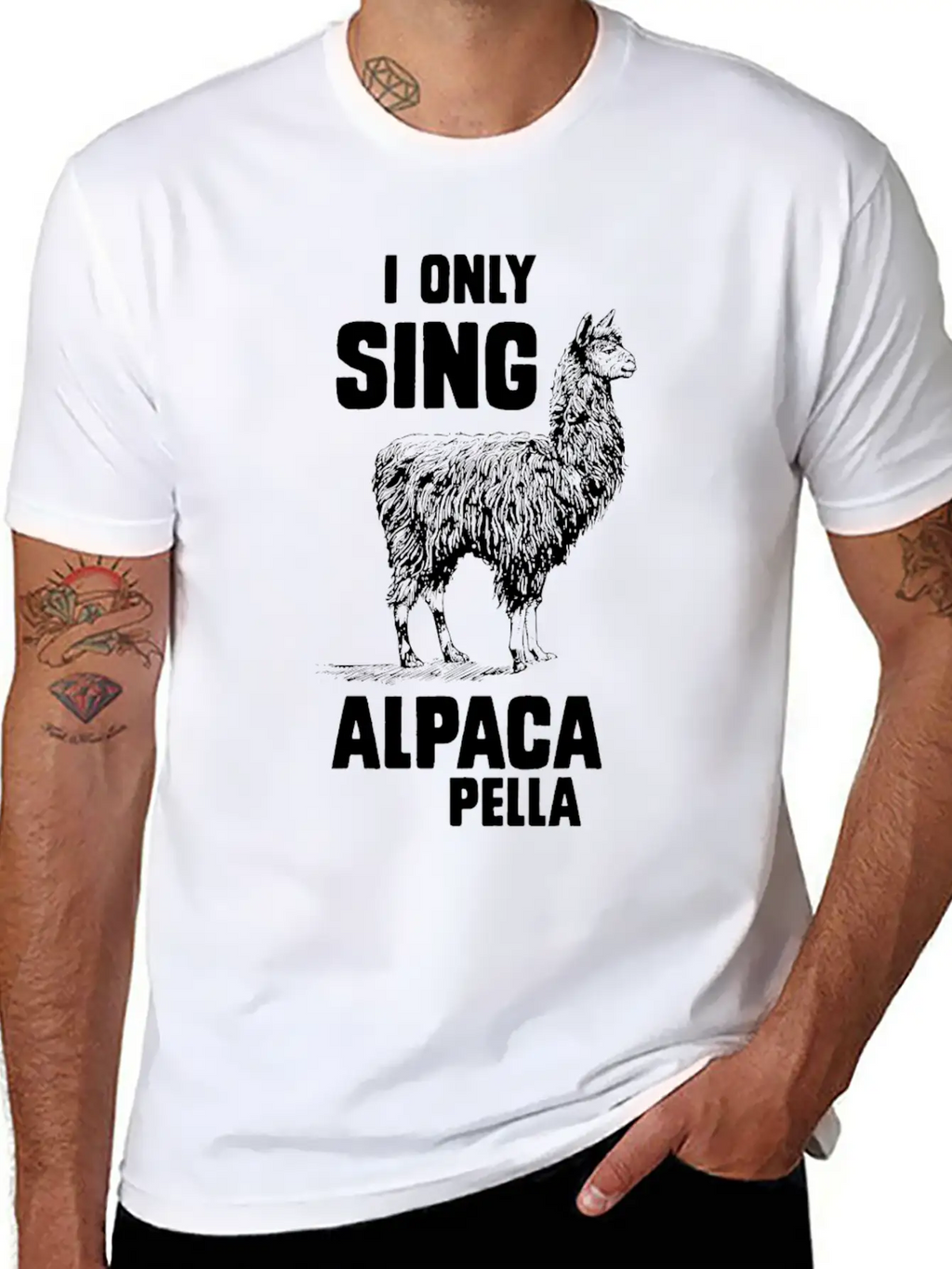 I Only Sing Alpaca Pella Relaxed Everyday Tee – Lightweight And Durable Cotton