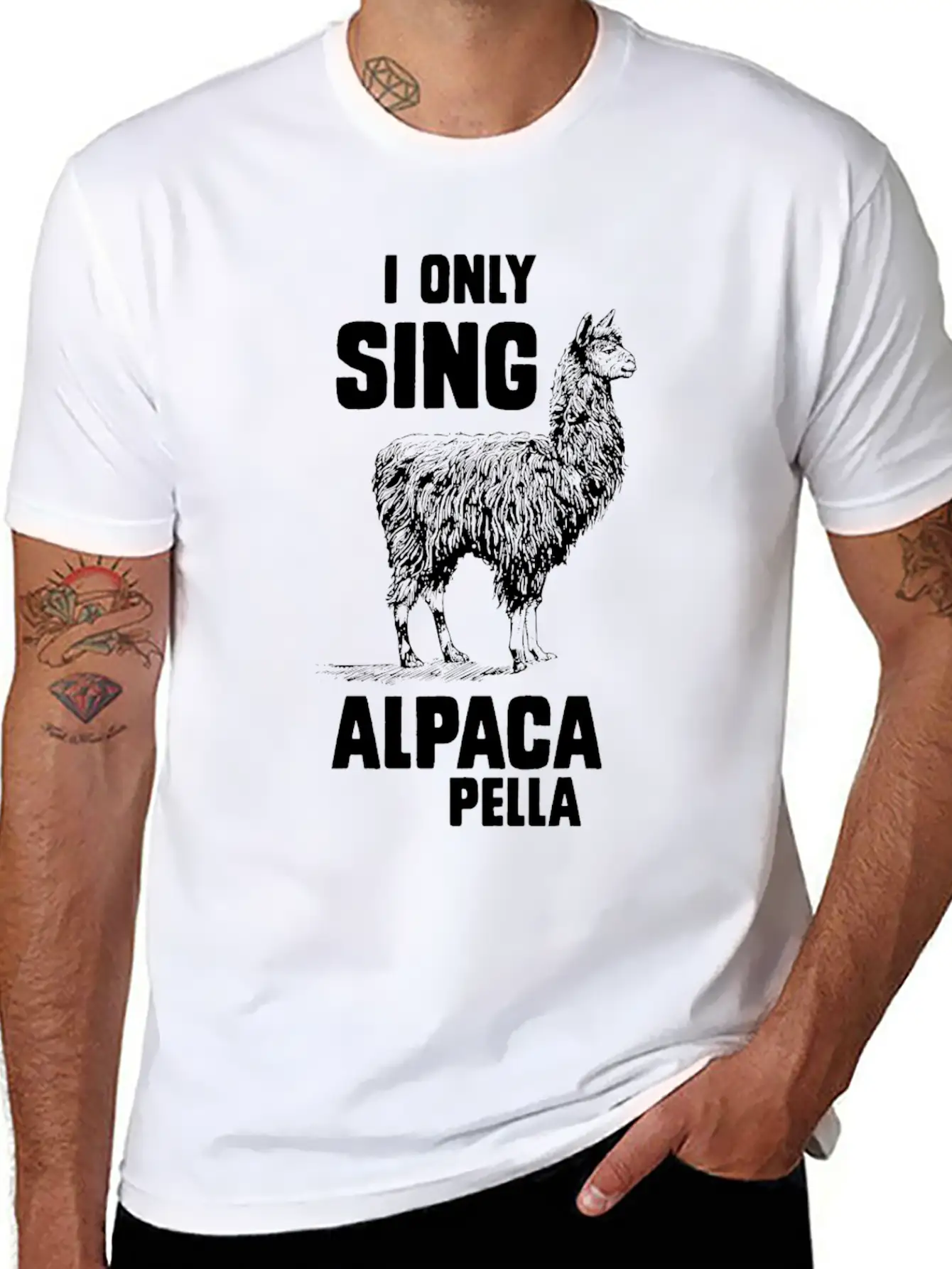 I Only Sing Alpaca Pella Relaxed Everyday Tee – Lightweight And Durable Cotton