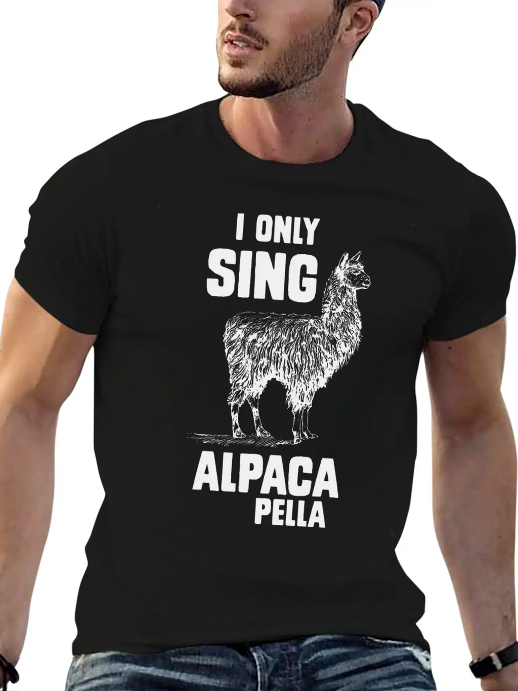 I Only Sing Alpaca Pella Relaxed Everyday Tee – Lightweight And Durable Cotton