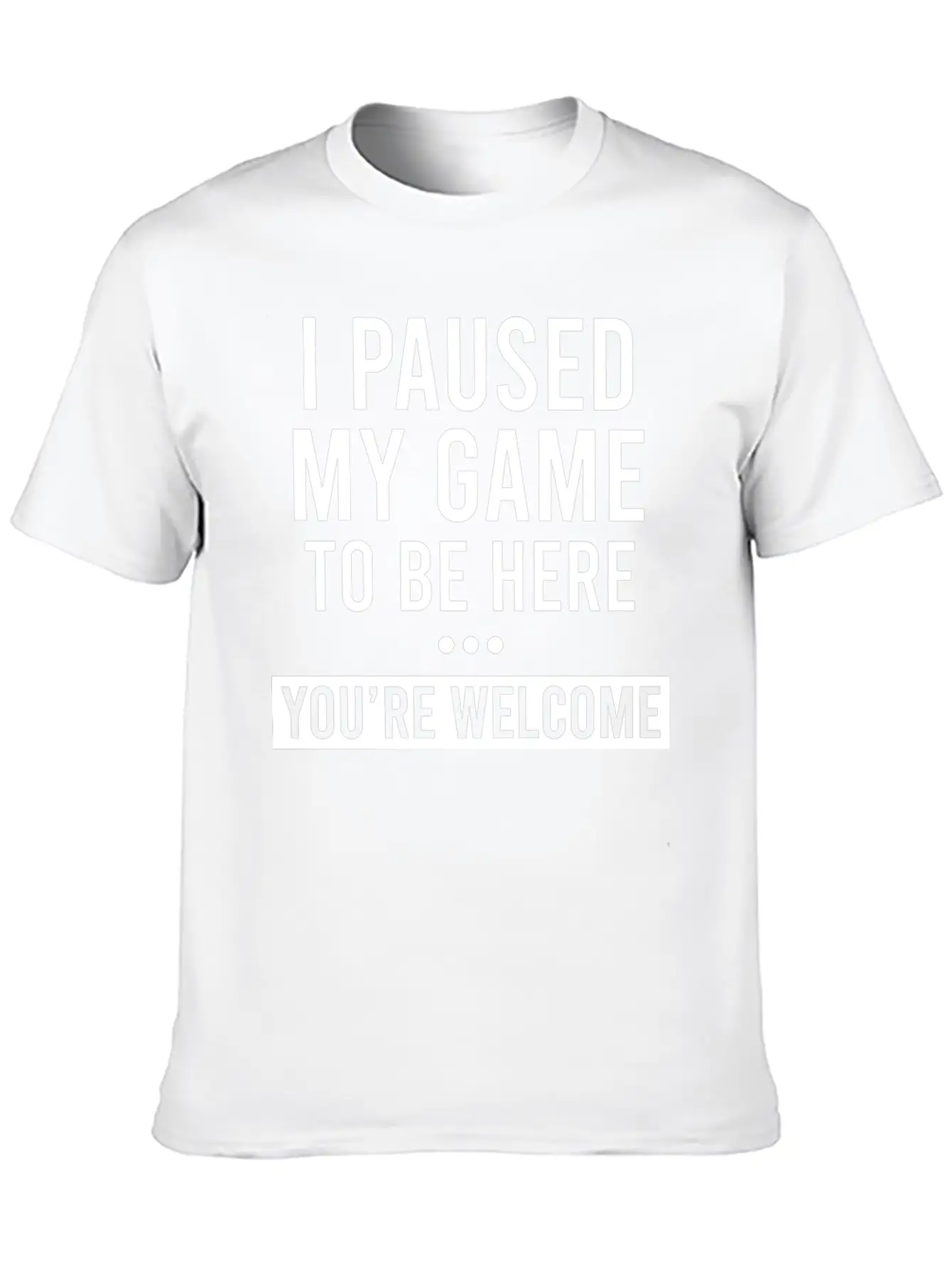 I Paused My Game To Be Here Unisex Casual T-Shirt – Clean Design For Daily Comfort