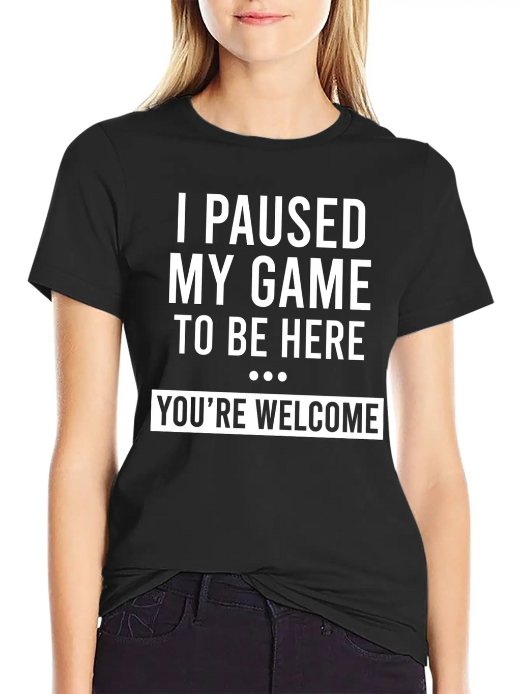I Paused My Game To Be Here Unisex Casual T-Shirt – Clean Design For Daily Comfort