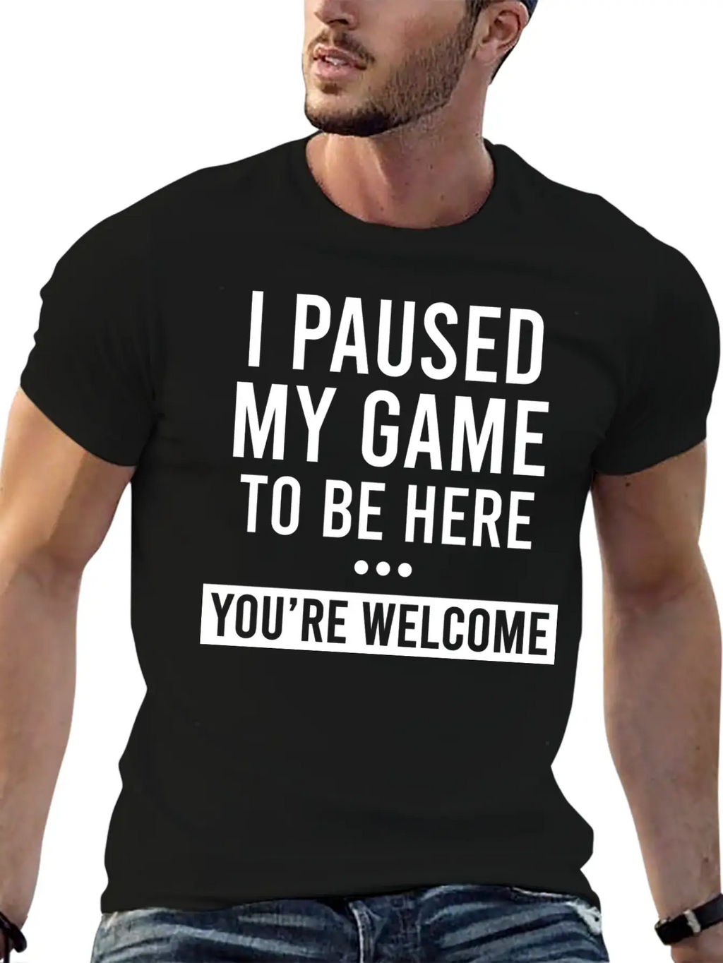 I Paused My Game To Be Here Unisex Casual T-Shirt – Clean Design For Daily Comfort