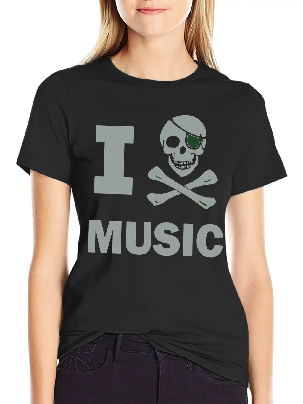 I Pirate Music Breathable Soft Cotton T-Shirt – Timeless Casual Look