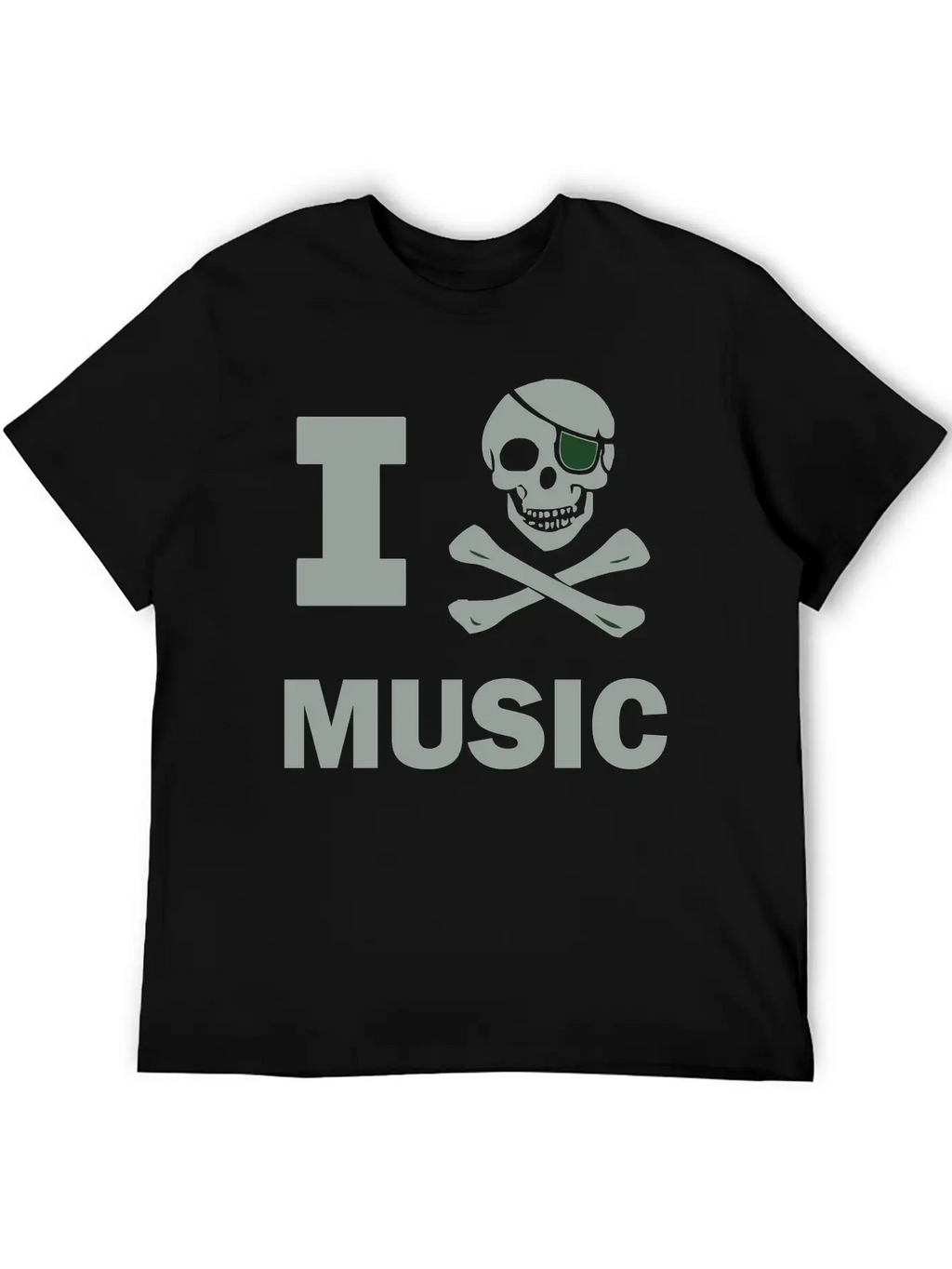 I Pirate Music Breathable Soft Cotton T-Shirt – Timeless Casual Look