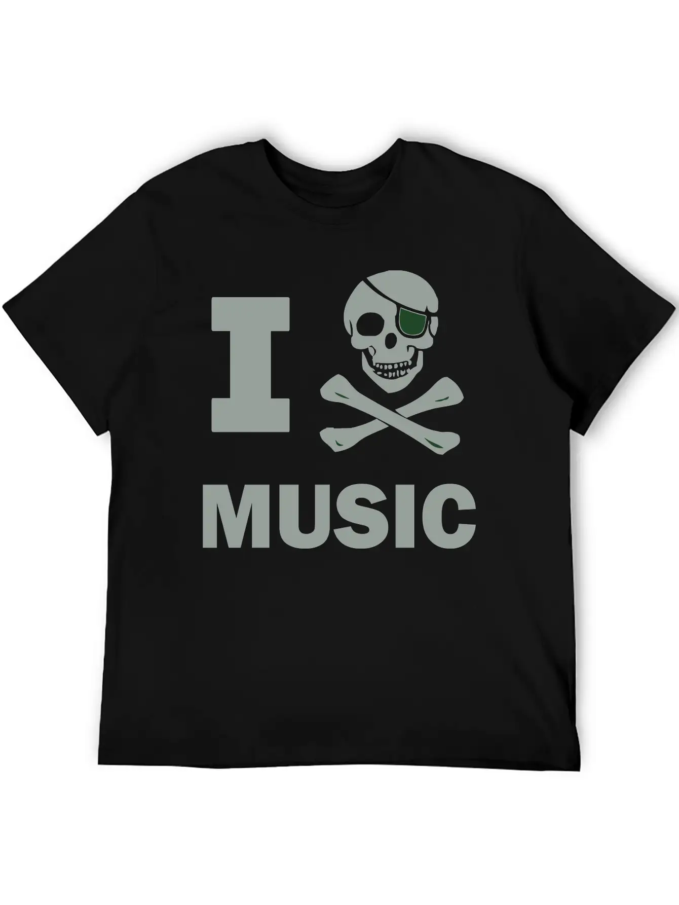 I Pirate Music Breathable Soft Cotton T-Shirt – Timeless Casual Look
