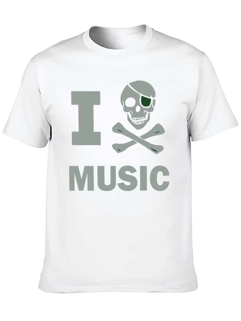 I Pirate Music Breathable Soft Cotton T-Shirt – Timeless Casual Look