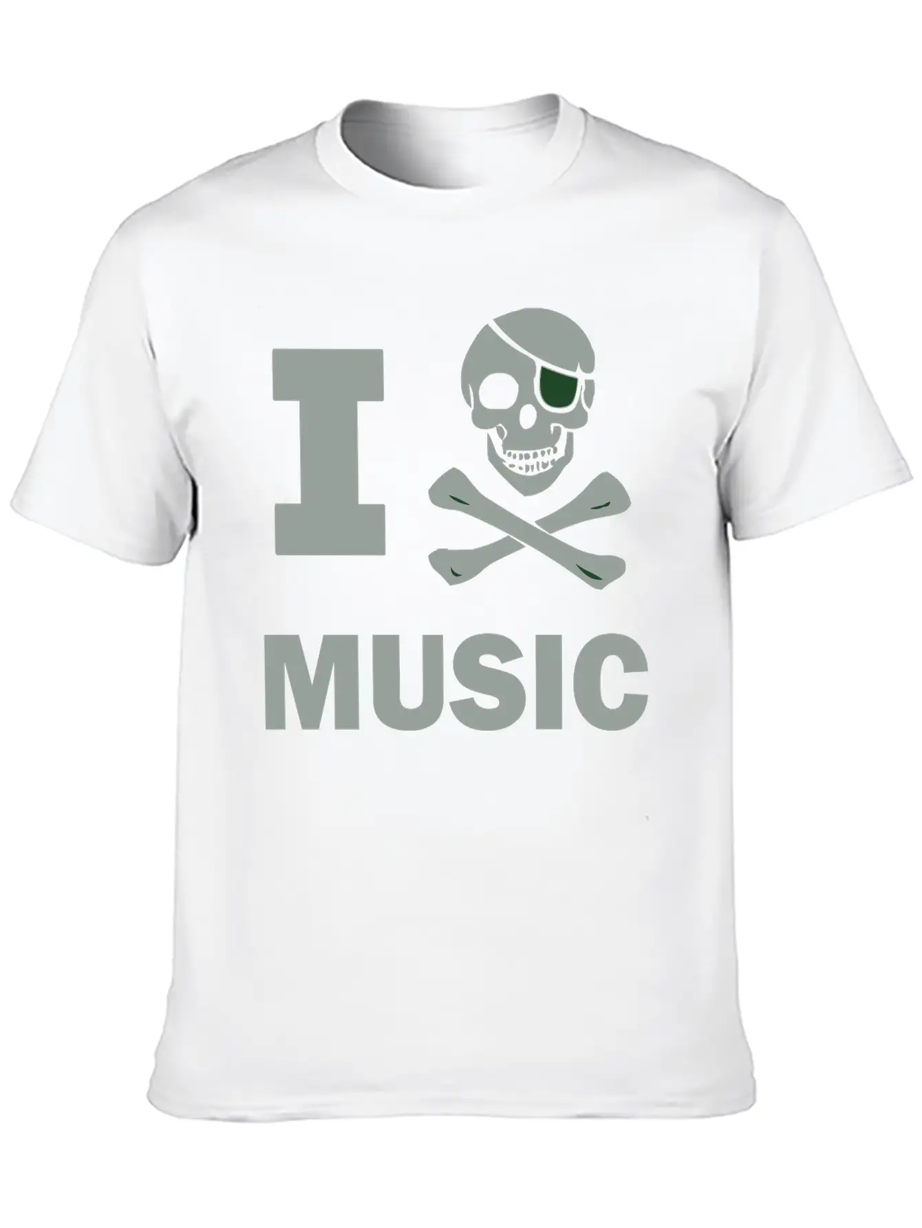 I Pirate Music Breathable Soft Cotton T-Shirt – Timeless Casual Look