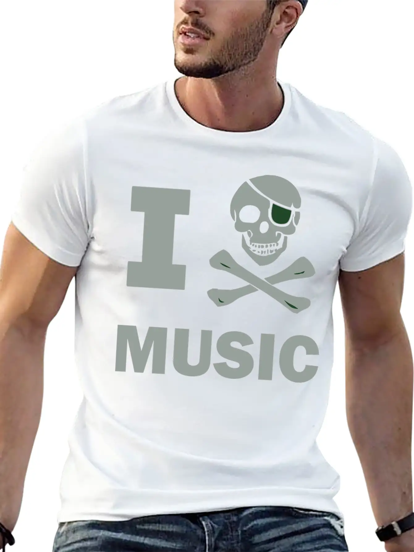 I Pirate Music Breathable Soft Cotton T-Shirt – Timeless Casual Look