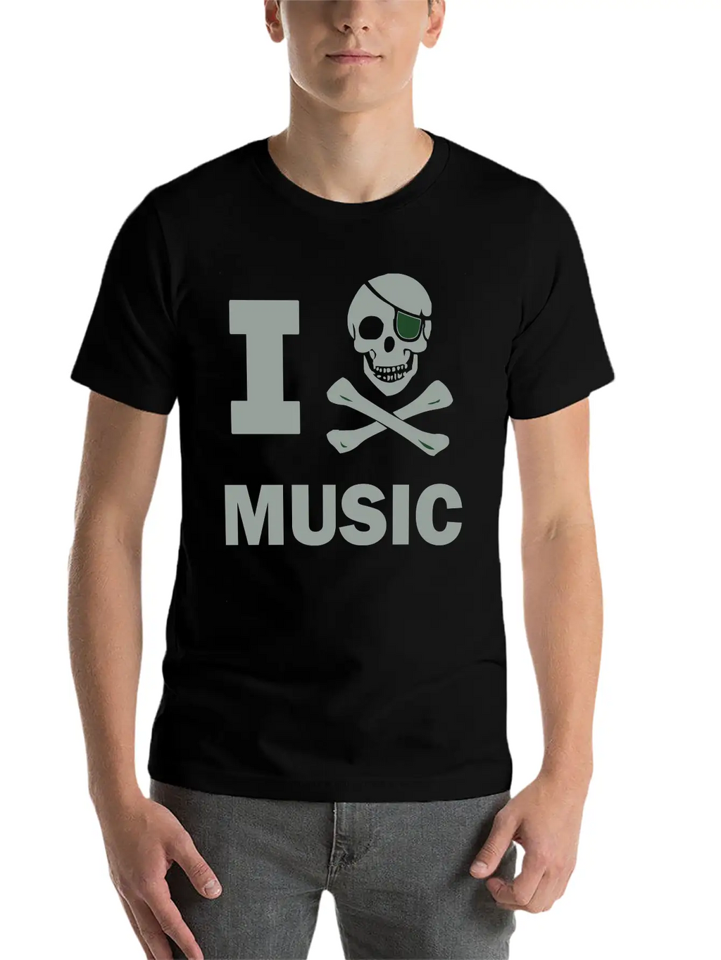 I Pirate Music Breathable Soft Cotton T-Shirt – Timeless Casual Look