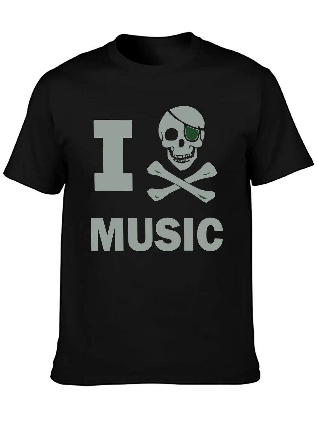 I Pirate Music Breathable Soft Cotton T-Shirt – Timeless Casual Look