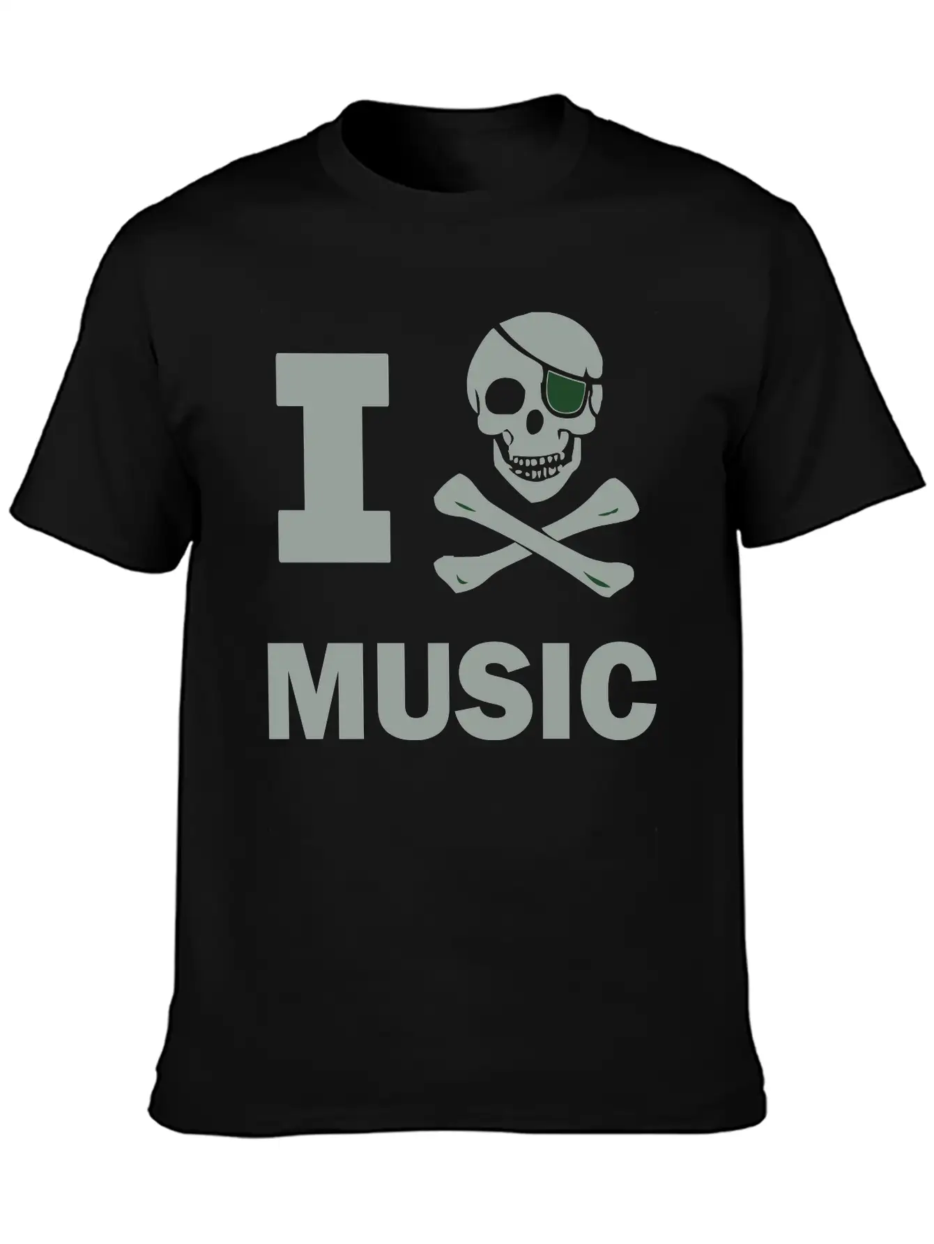 I Pirate Music Breathable Soft Cotton T-Shirt – Timeless Casual Look