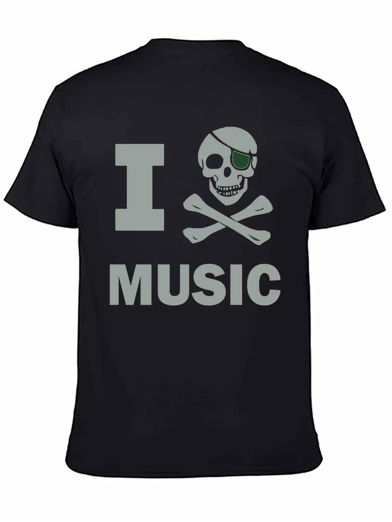 I Pirate Music Breathable Soft Cotton T-Shirt – Timeless Casual Look