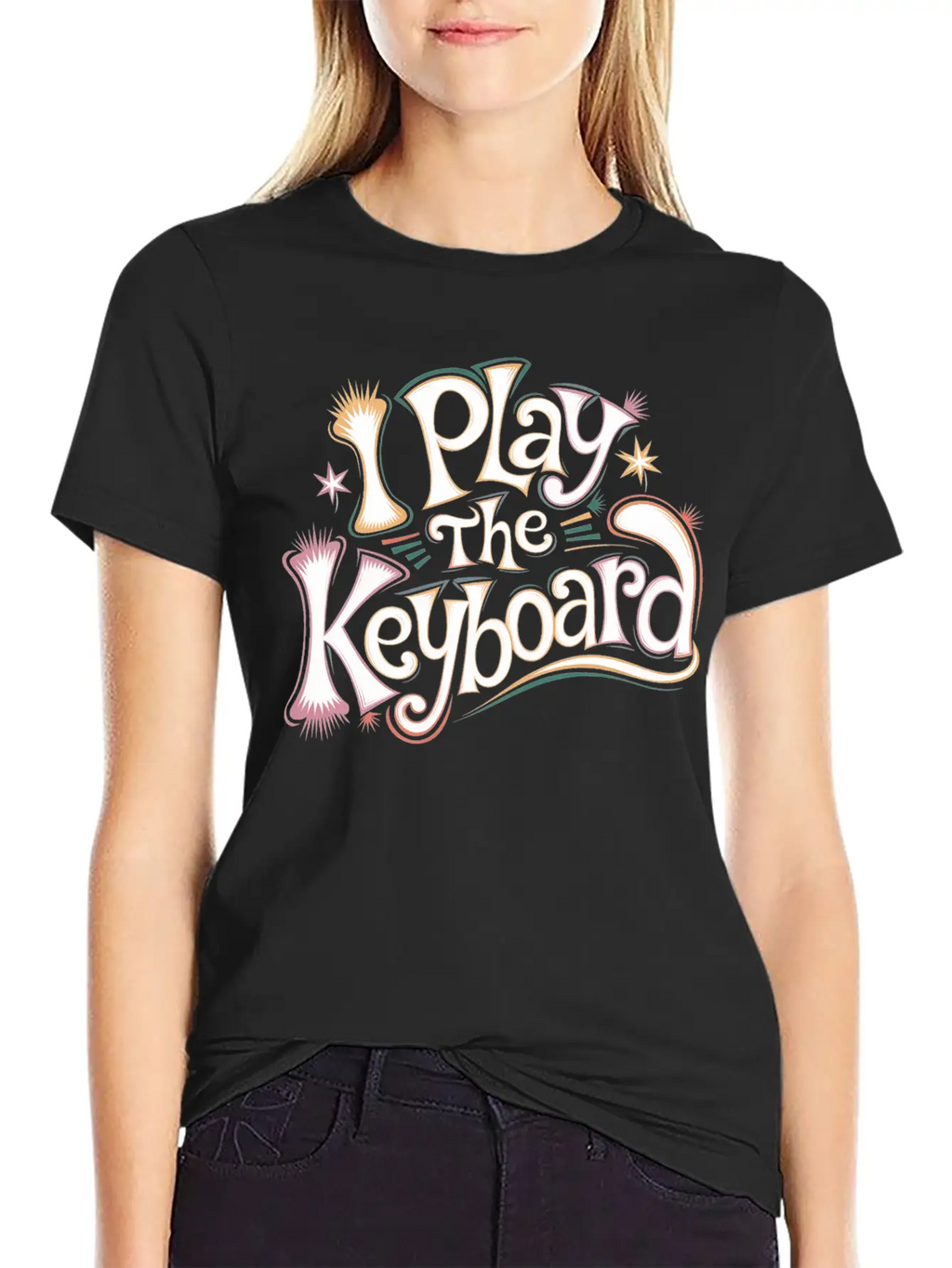 I Play The Keyboard 13 Stylish Everyday T-Shirt – Unisex Basic Cotton Tee
