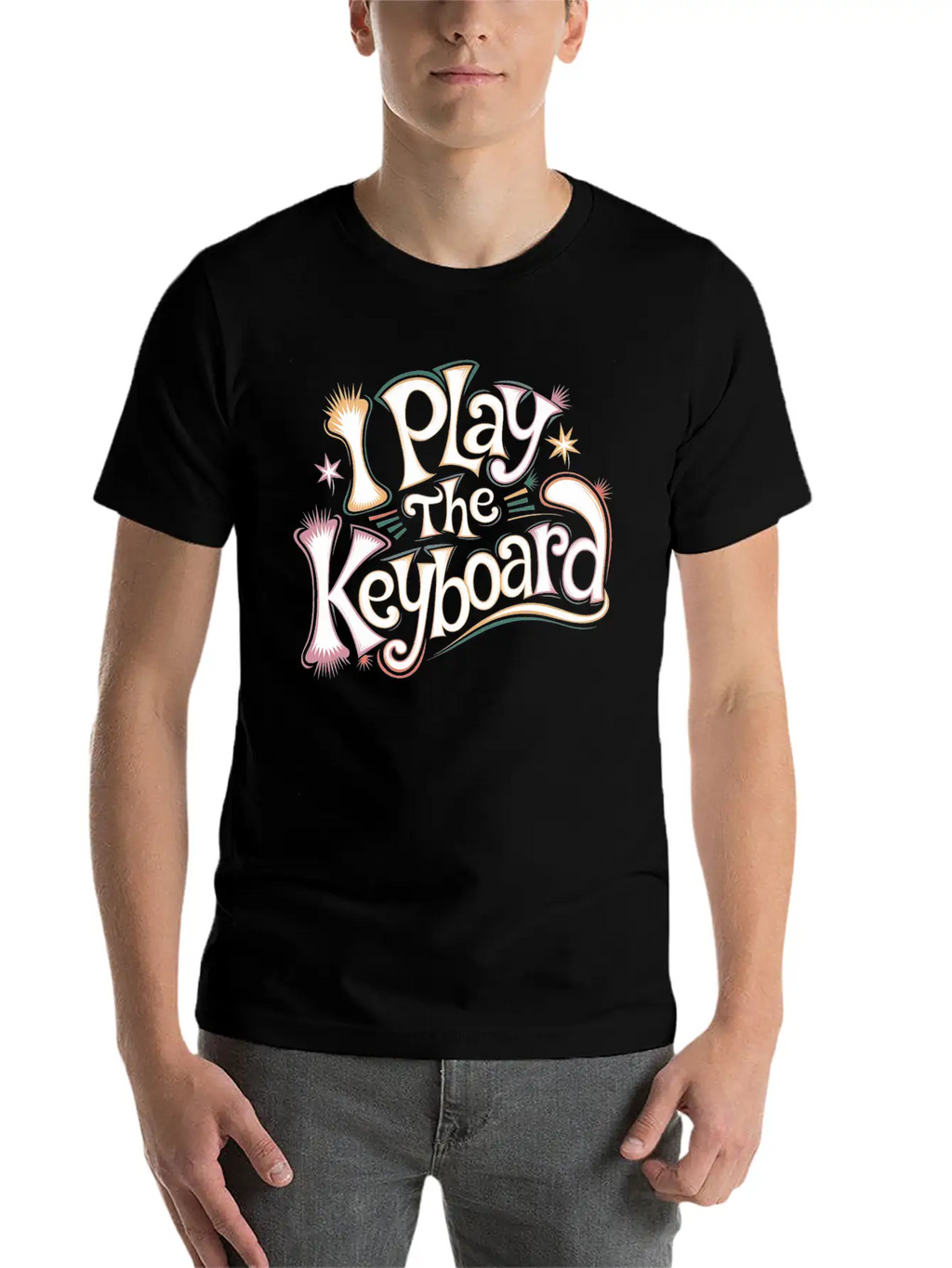 I Play The Keyboard 13 Stylish Everyday T-Shirt – Unisex Basic Cotton Tee