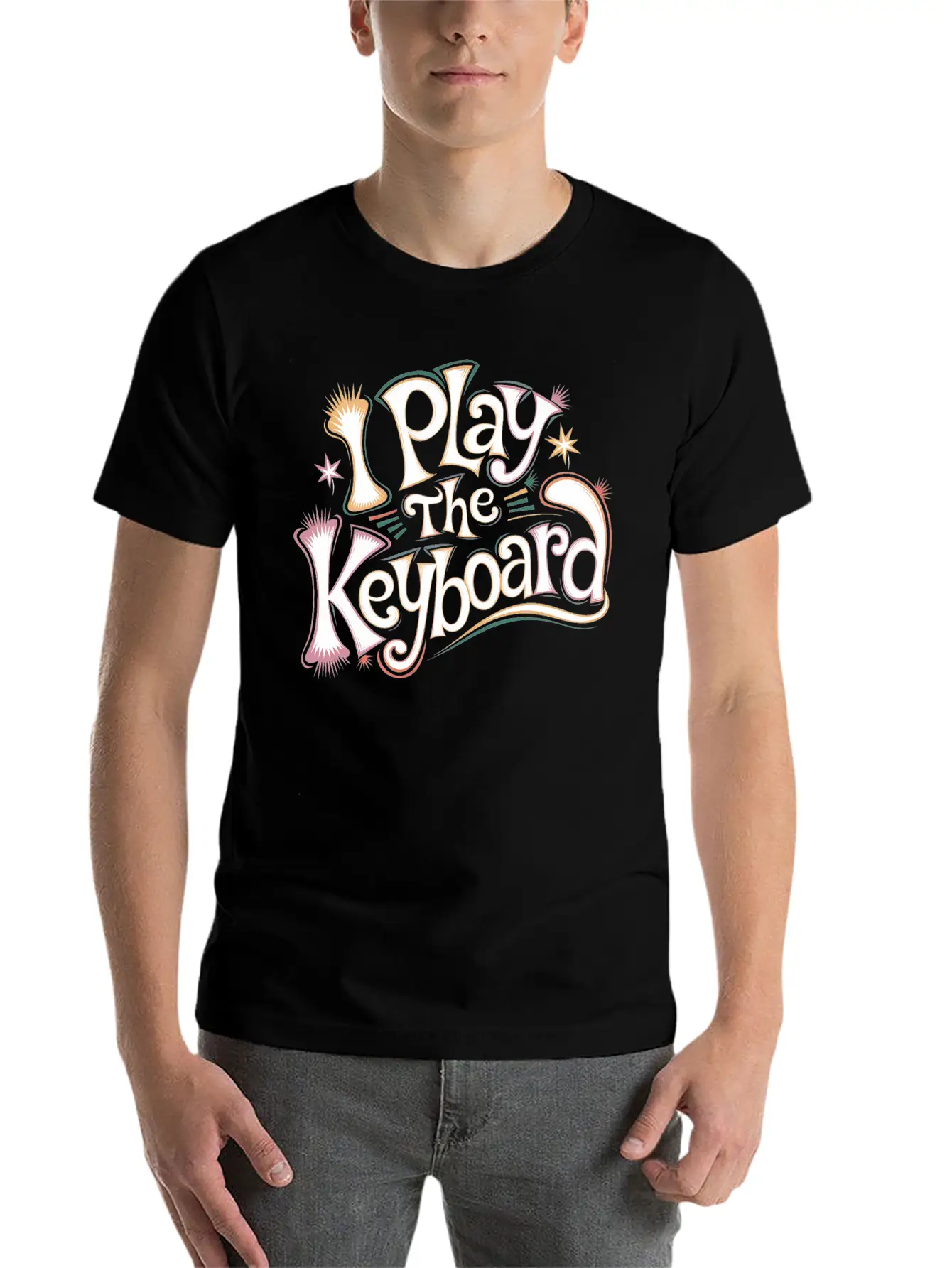 I Play The Keyboard 13 Stylish Everyday T-Shirt – Unisex Basic Cotton Tee