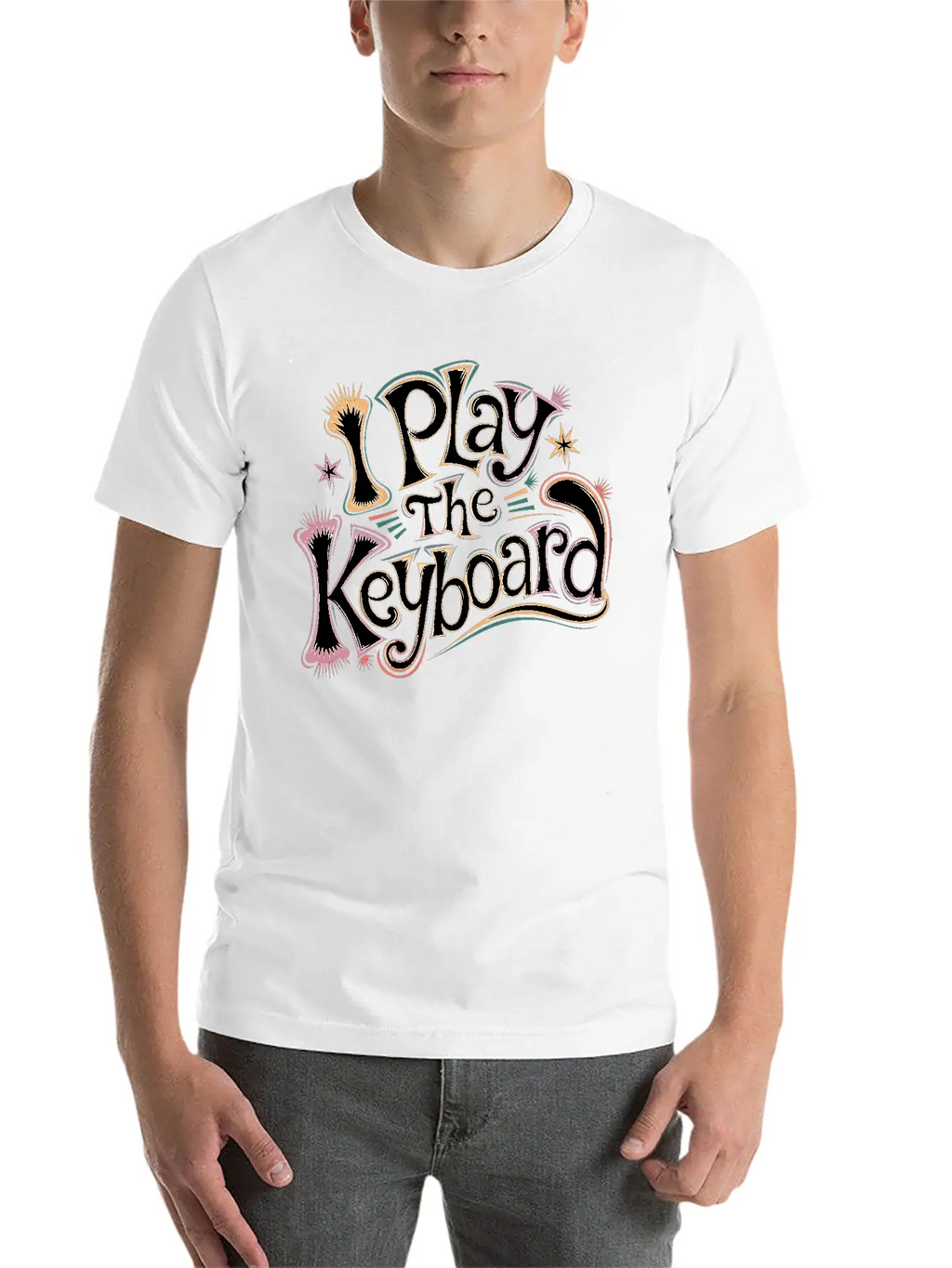 I Play The Keyboard 13 Stylish Everyday T-Shirt – Unisex Basic Cotton Tee