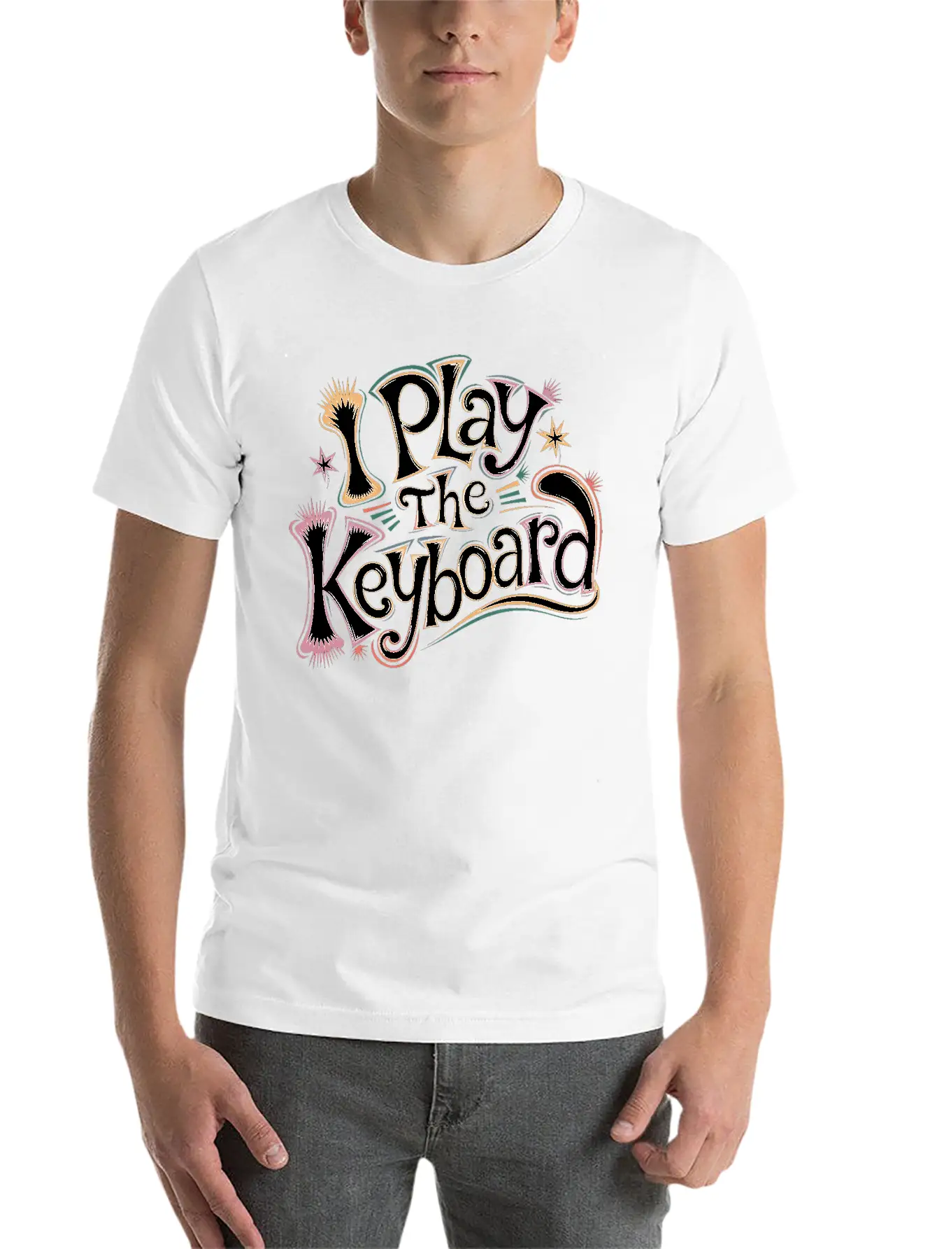 I Play The Keyboard 13 Stylish Everyday T-Shirt – Unisex Basic Cotton Tee