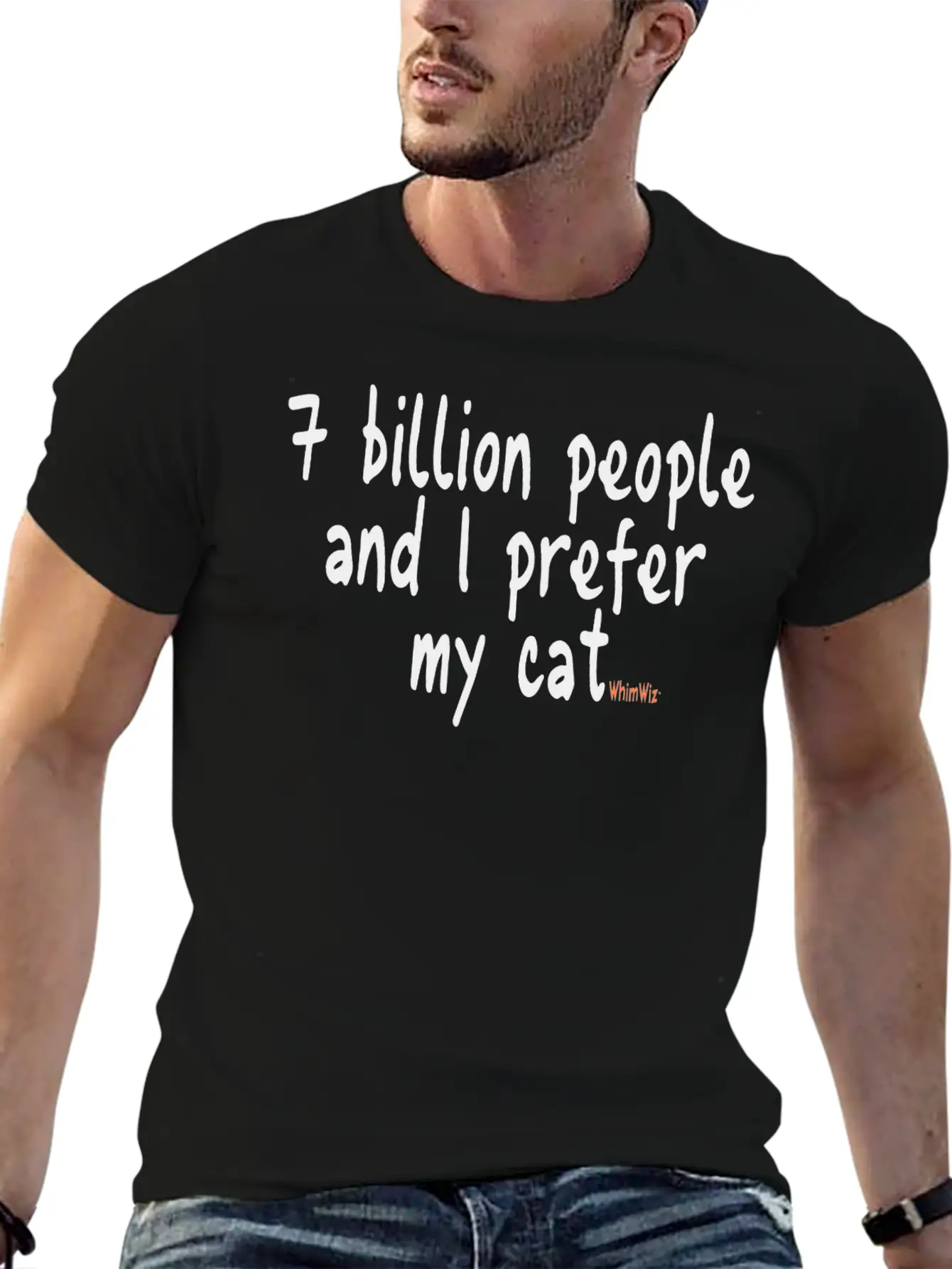 I Prefer My Cat Basic Graphic T-Shirt – Daily Comfort In Soft Cotton