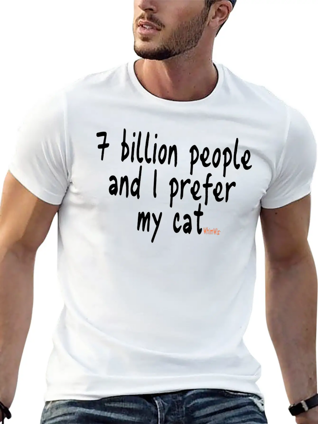 I Prefer My Cat Basic Graphic T-Shirt – Daily Comfort In Soft Cotton
