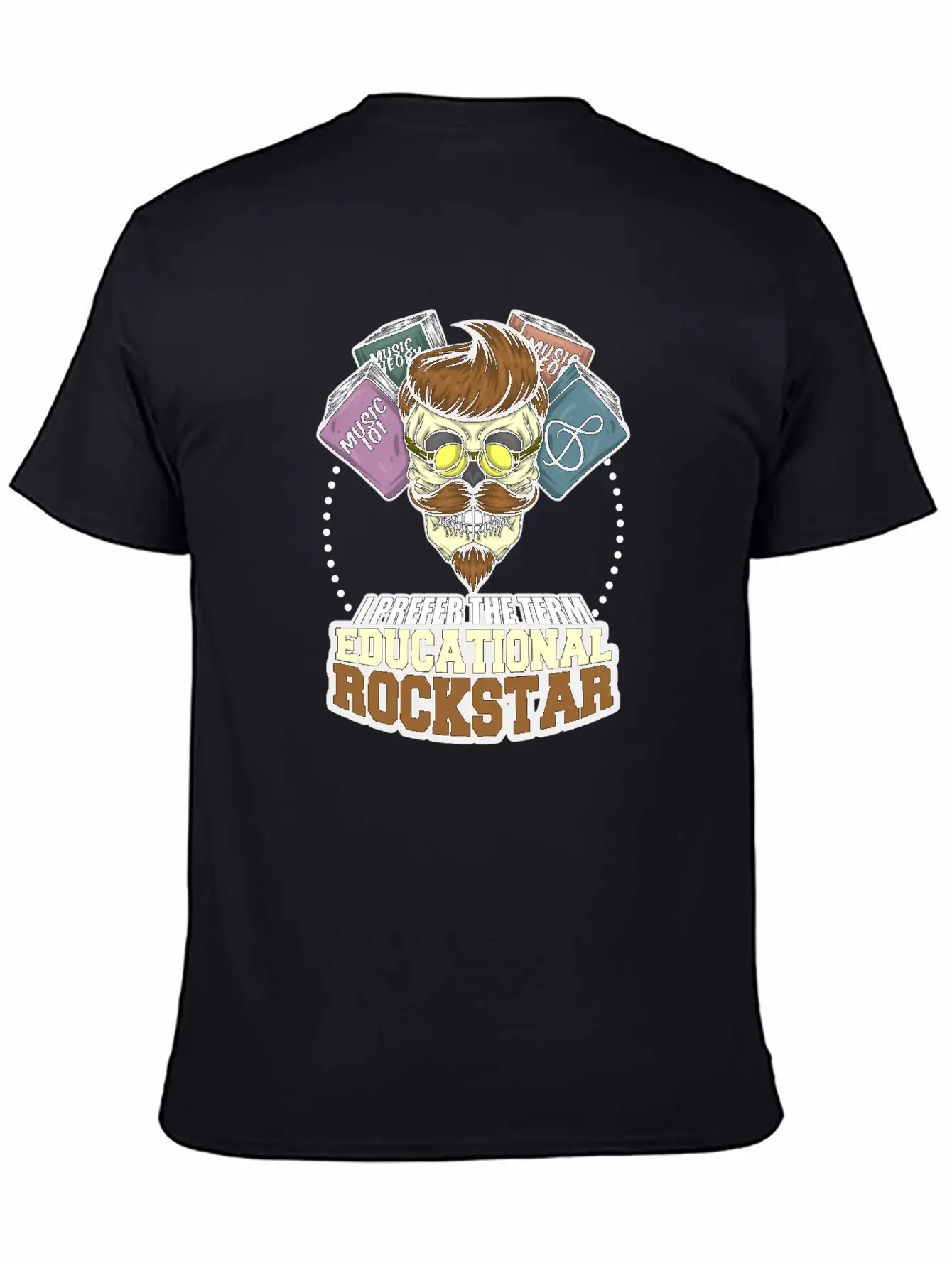 I Prefer The Term Educational Rockstar Musician Essential Cotton Tee For Daily Outfits – Unisex Style