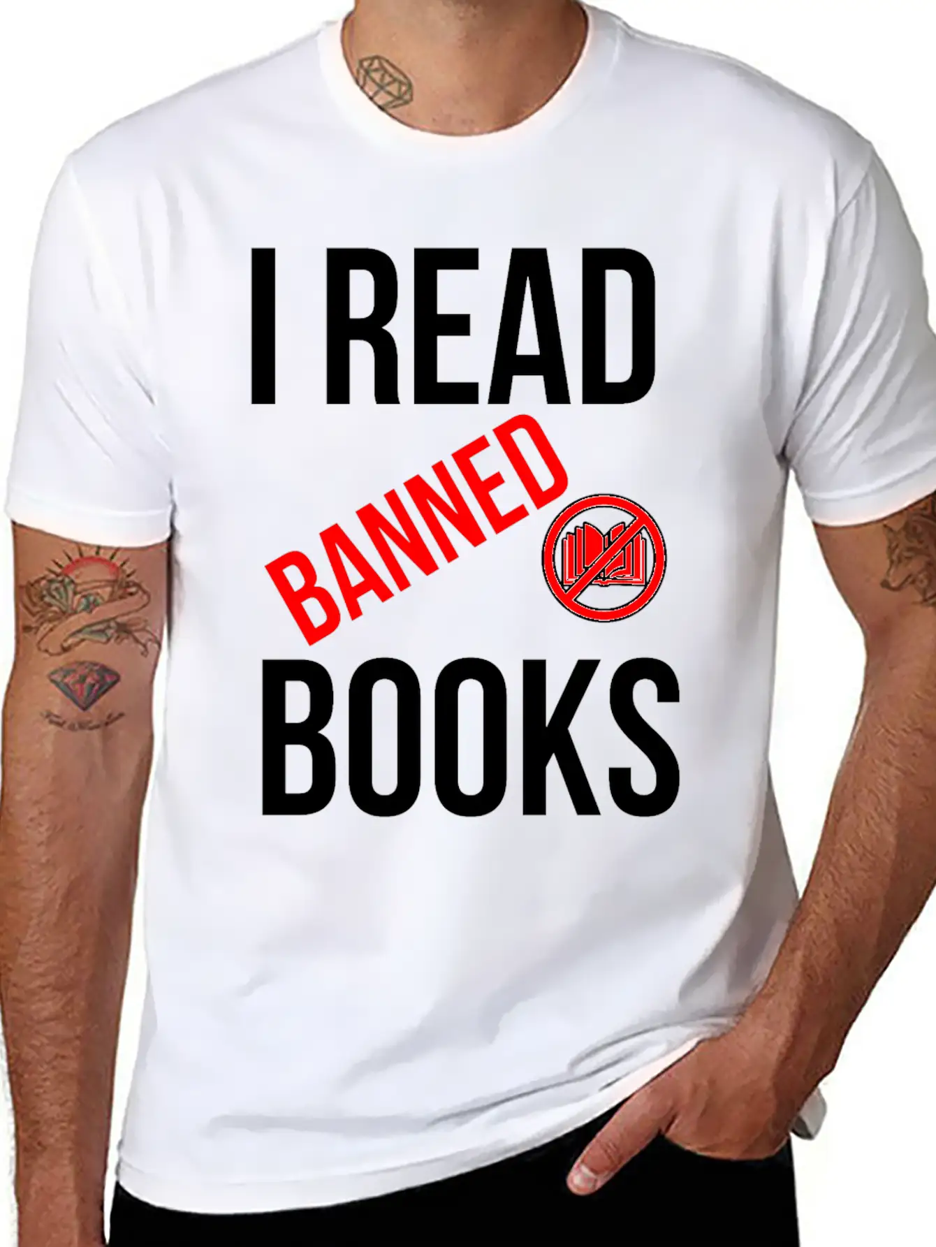 I Read Banned Books Shirt Reading Read Library Breathable Graphic T-Shirt – Perfect For Casual Days