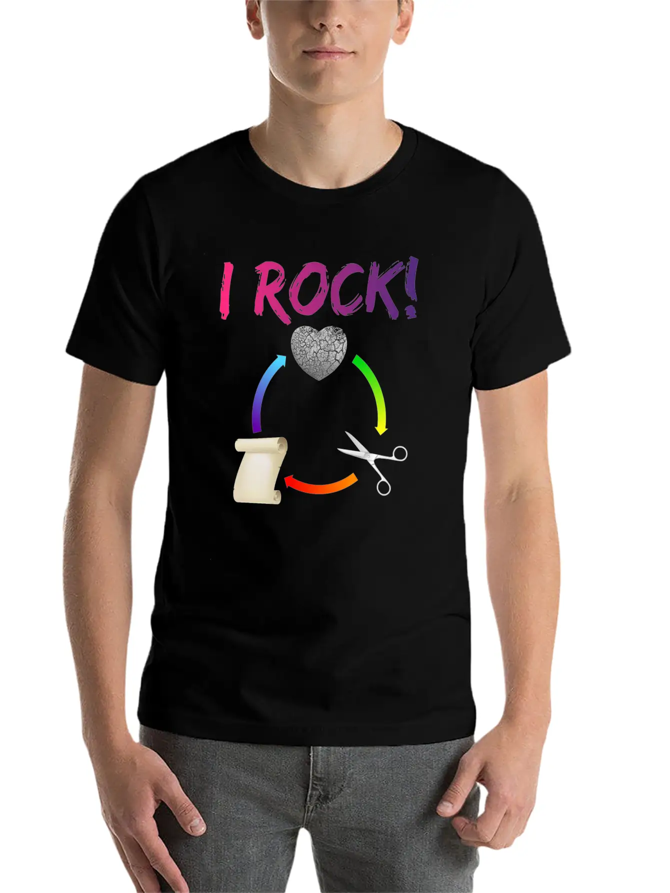 I Rock! Classic Cotton Tee – Unisex Comfort For Any Season