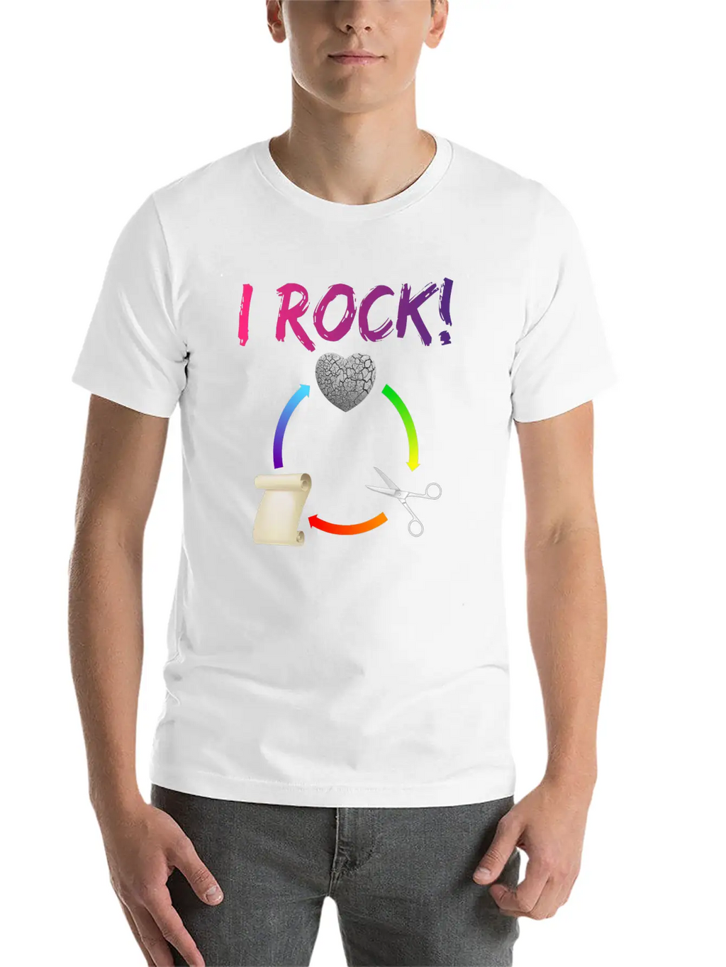 I Rock! Classic Cotton Tee – Unisex Comfort For Any Season