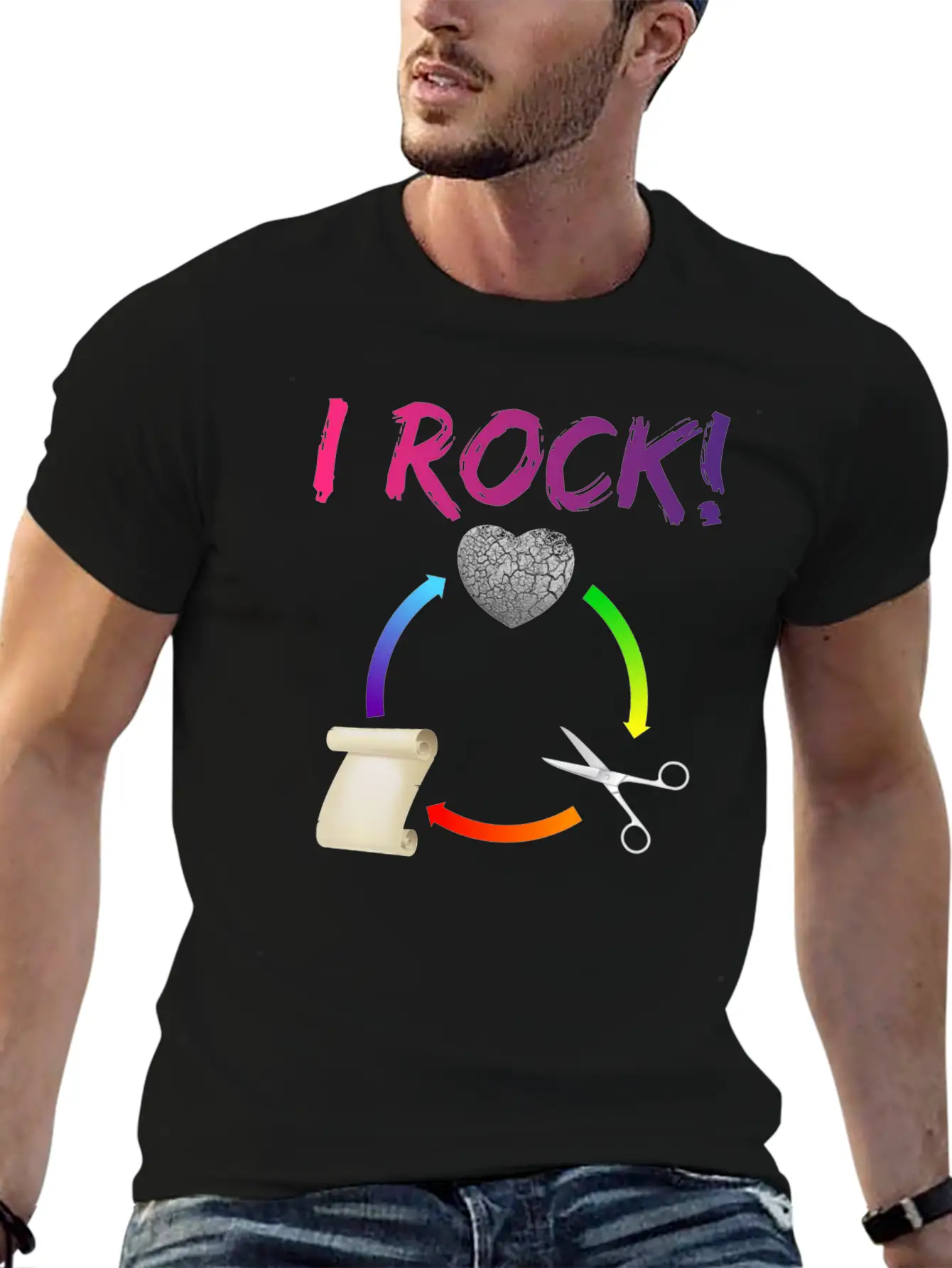 I Rock! Classic Cotton Tee – Unisex Comfort For Any Season