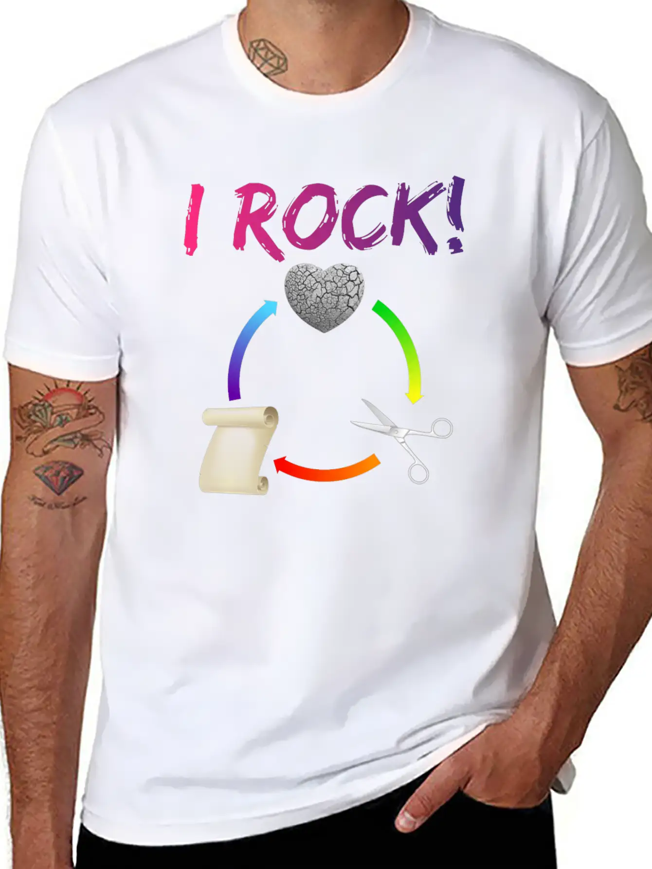 I Rock! Classic Cotton Tee – Unisex Comfort For Any Season