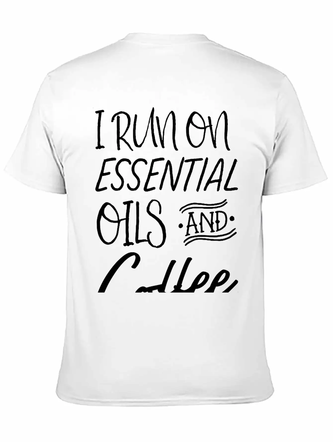 I Run On Essential Oils And Coffee Essential Cotton Tee For Daily Outfits – Unisex Style