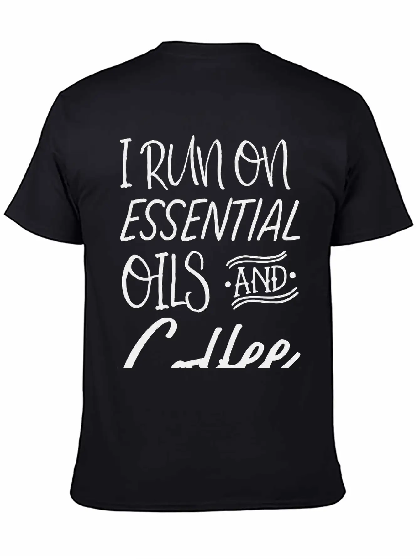I Run On Essential Oils And Coffee Essential Cotton Tee For Daily Outfits – Unisex Style