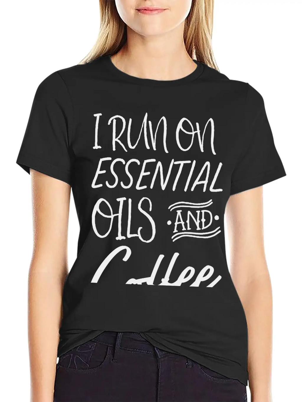 I Run On Essential Oils And Coffee Essential Cotton Tee For Daily Outfits – Unisex Style