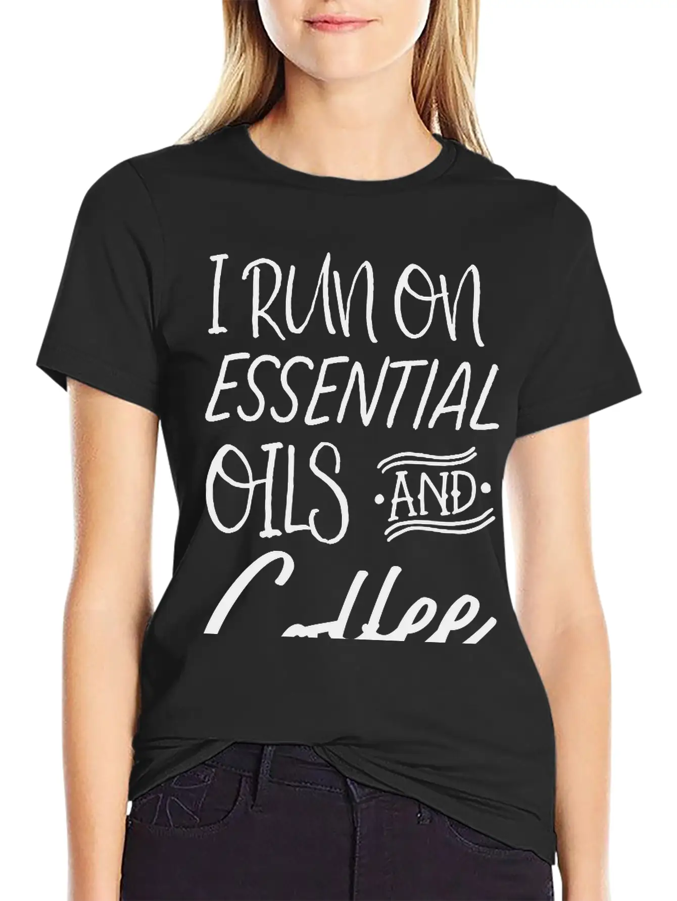 I Run On Essential Oils And Coffee Essential Cotton Tee For Daily Outfits – Unisex Style