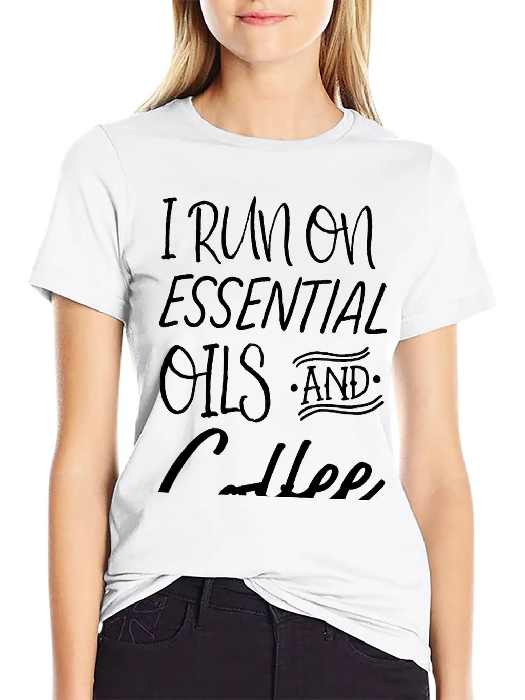 I Run On Essential Oils And Coffee Essential Cotton Tee For Daily Outfits – Unisex Style