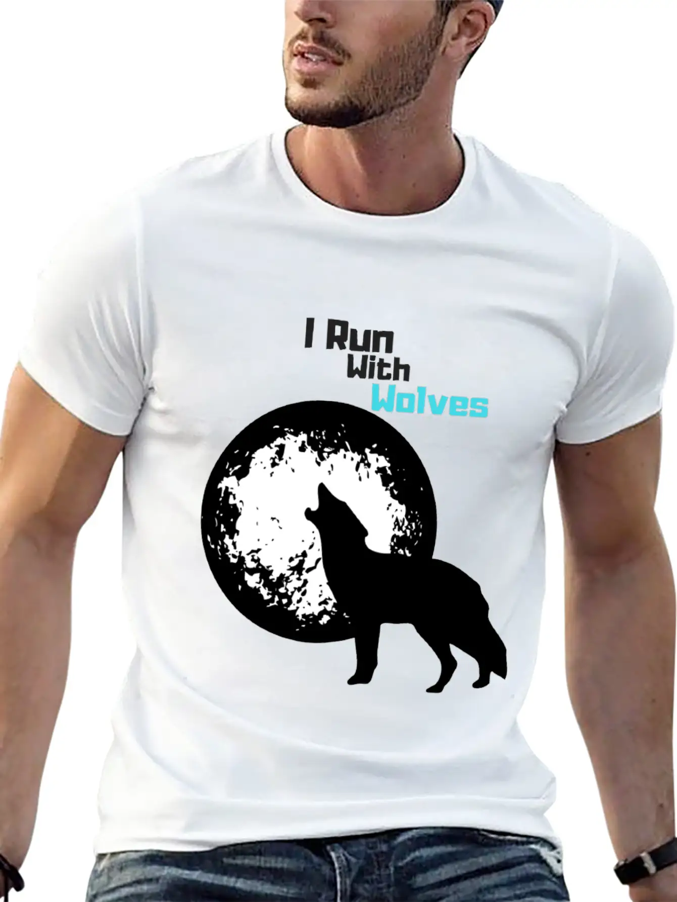 I Run With Wolves Unisex Casual T-Shirt – Clean Design For Daily Comfort