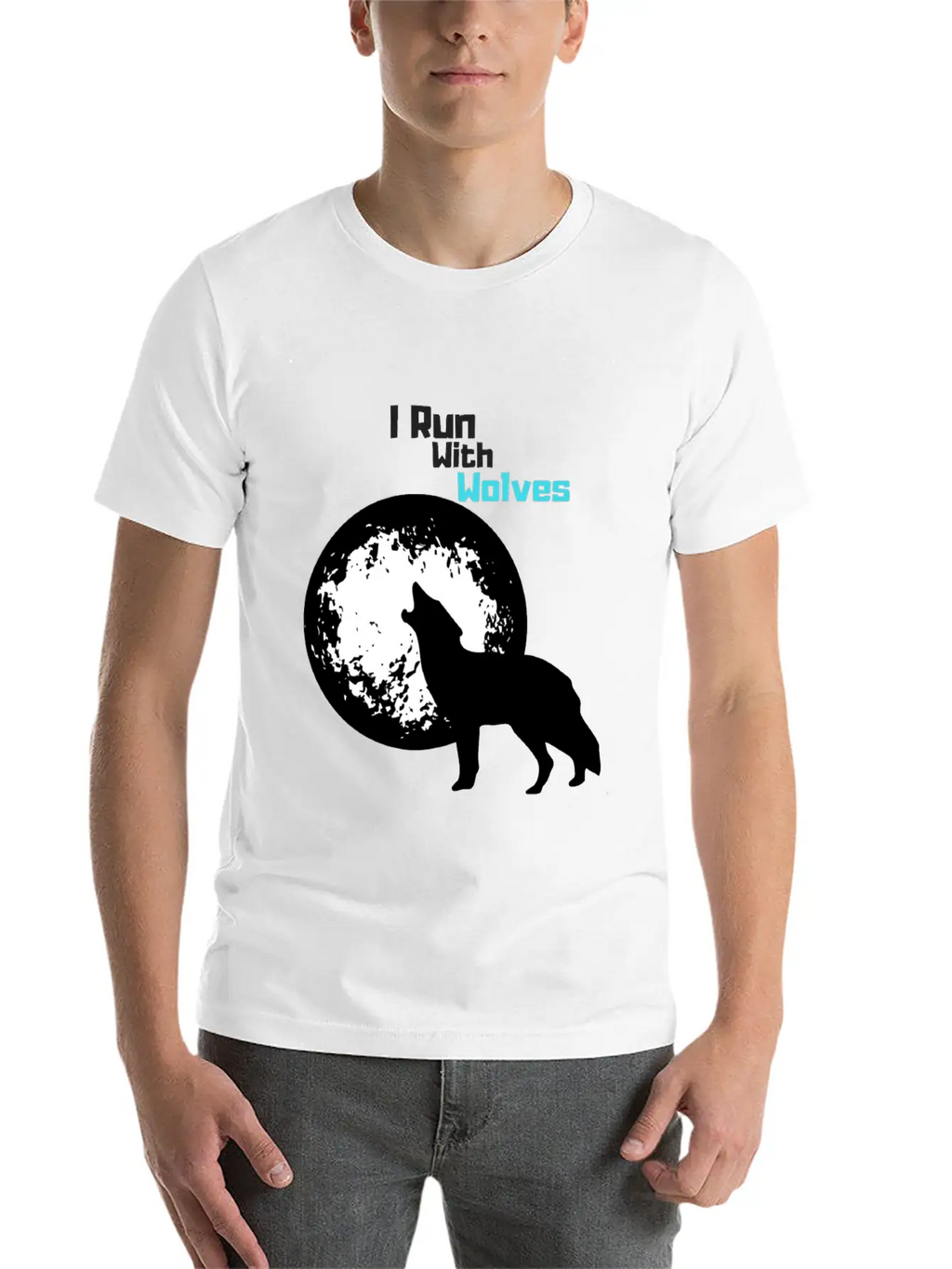 I Run With Wolves Unisex Casual T-Shirt – Clean Design For Daily Comfort